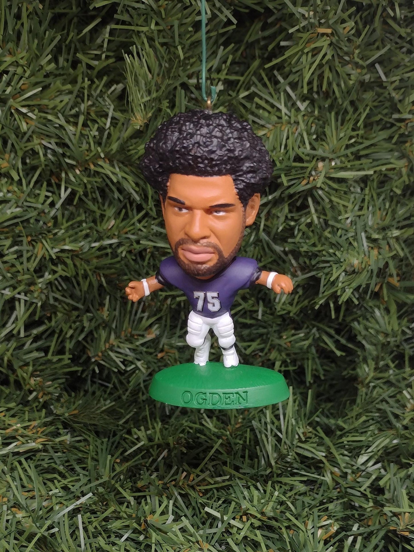 BALTIMORE RAVENS Christmas Ornaments Jim Harbaugh/Vinny Testaverde/Jonathan Ogden Xmas NFL Football Figure Unique Gift Idea