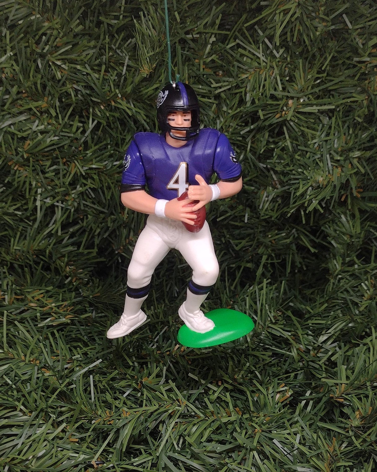 BALTIMORE RAVENS Christmas Ornaments Jim Harbaugh/Vinny Testaverde/Jonathan Ogden Xmas NFL Football Figure Unique Gift Idea
