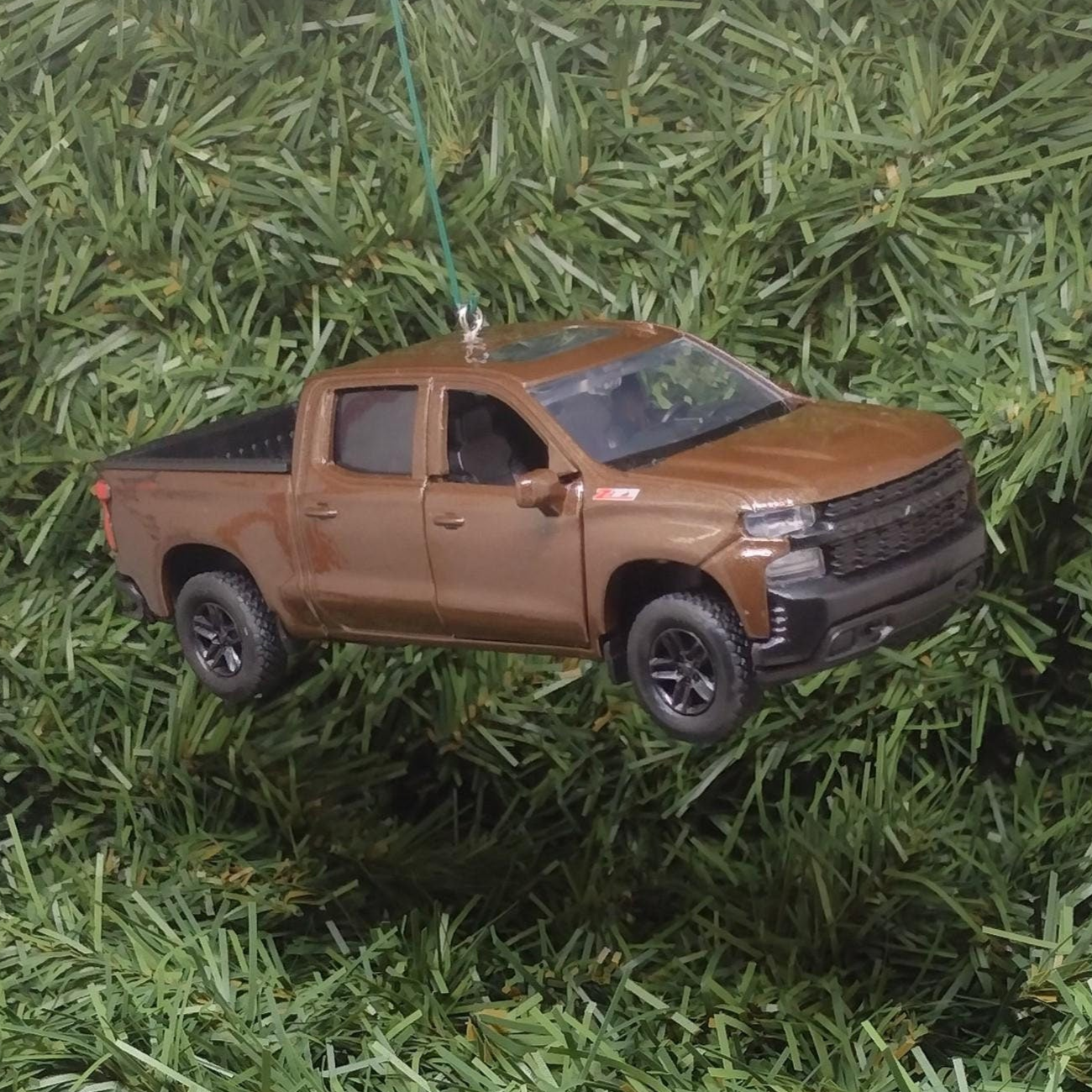 Chevy Silverado Ornament Christmas Tree Decoration Fun Automotive Xmas Gift Idea 5 inch 2019 Z71 Chevrolet pickup truck 2018 2020 2021