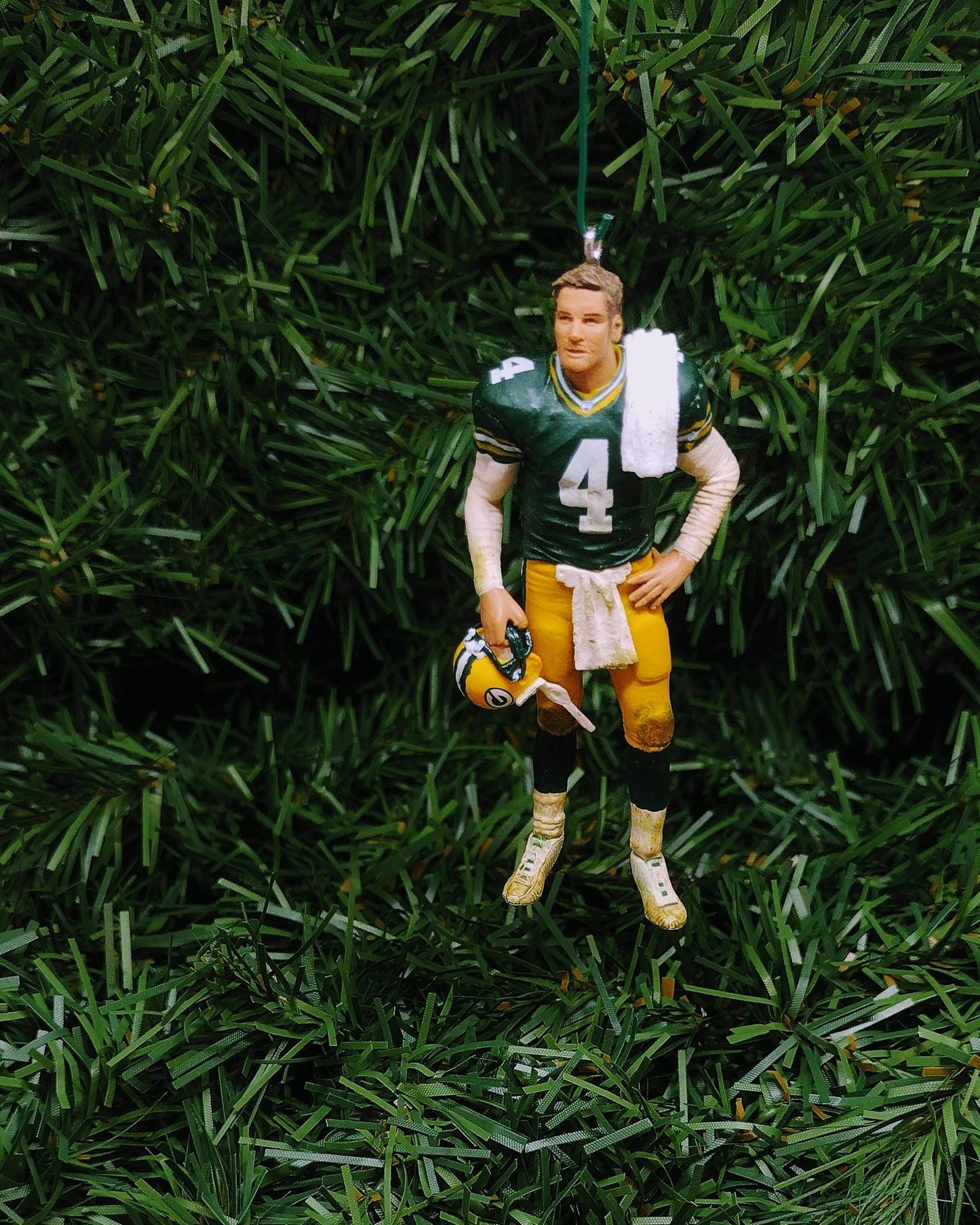 GREEN BAY PACKERS Ornament Christmas Gift Idea Brett Favre Unique Xmas Tree Decoration Nfl football