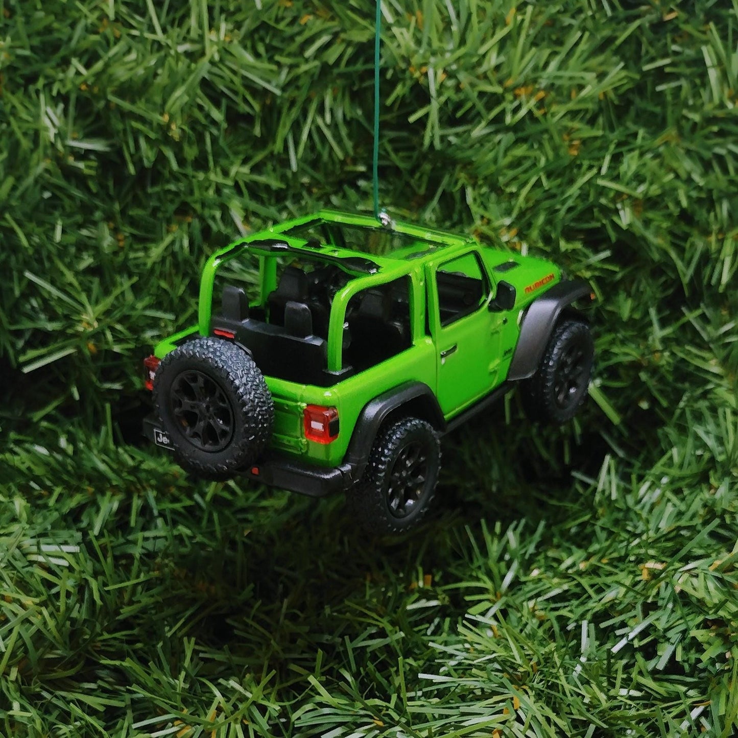 JEEP Wrangler Christmas Ornament OPEN TOP Gift Idea Fun Xmas tree Decoration 5 inch 2018 green