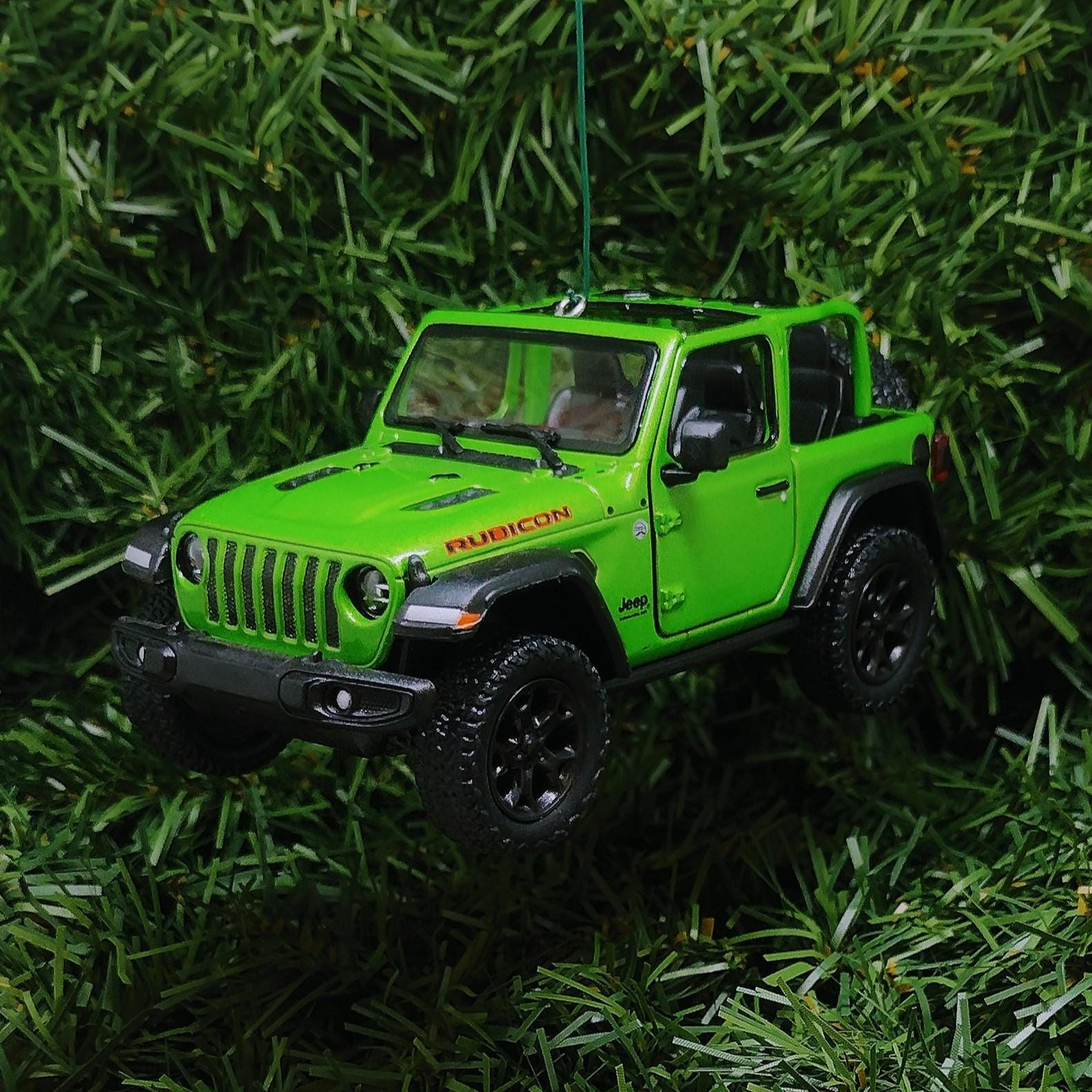 JEEP Wrangler Christmas Ornament OPEN TOP Gift Idea Fun Xmas tree Decoration 5 inch 2018 green