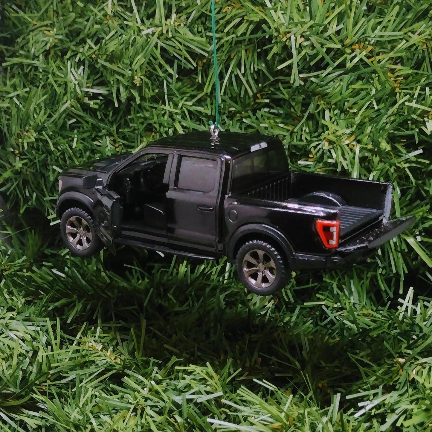 FORD F-150 Raptor Truck Ornament Christmas Tree Decoration Fun Automotive Xmas Gift Idea 5 inch 2022-2024 Black White Red Blue