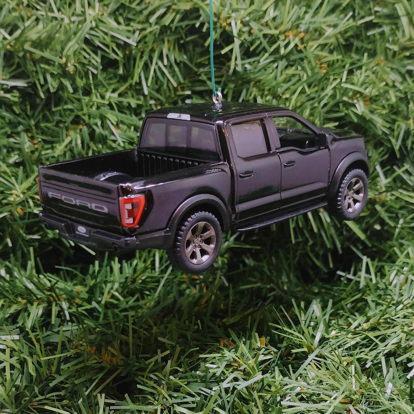 FORD F-150 Raptor Truck Ornament Christmas Tree Decoration Fun Automotive Xmas Gift Idea 5 inch 2022-2024 Black White Red Blue