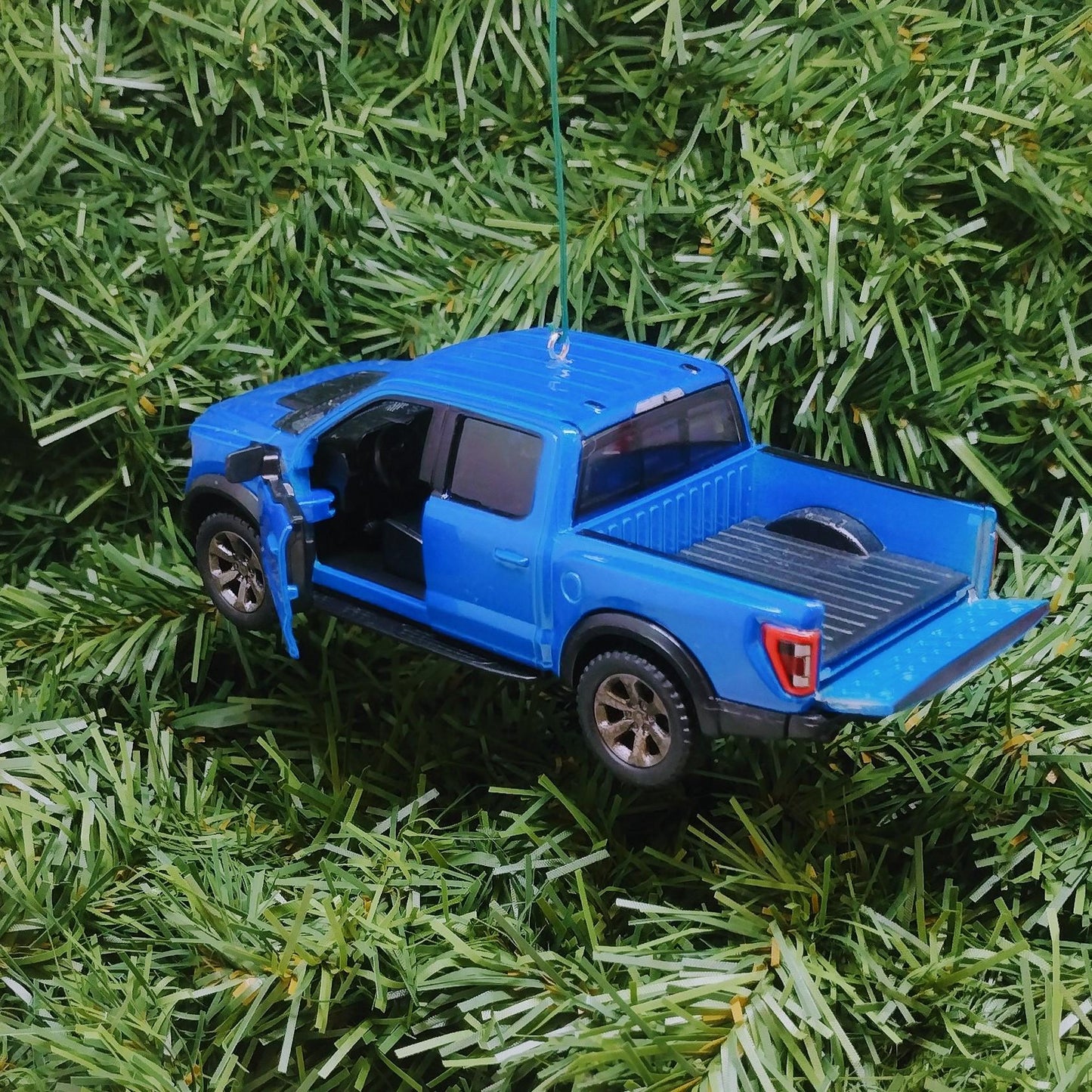 FORD F-150 Raptor Truck Ornament Christmas Tree Decoration Fun Automotive Xmas Gift Idea 5 inch 2022-2024 Black White Red Blue