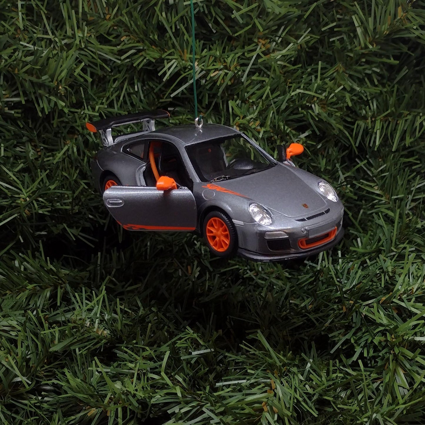 PORSCHE 911 GT3 RS Ornament Christmas Tree Decoration Unique Gift Idea 2010 gt3rs silver