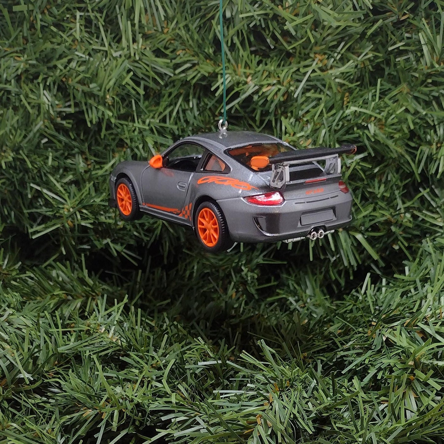 PORSCHE 911 GT3 RS Ornament Christmas Tree Decoration Unique Gift Idea 2010 gt3rs silver
