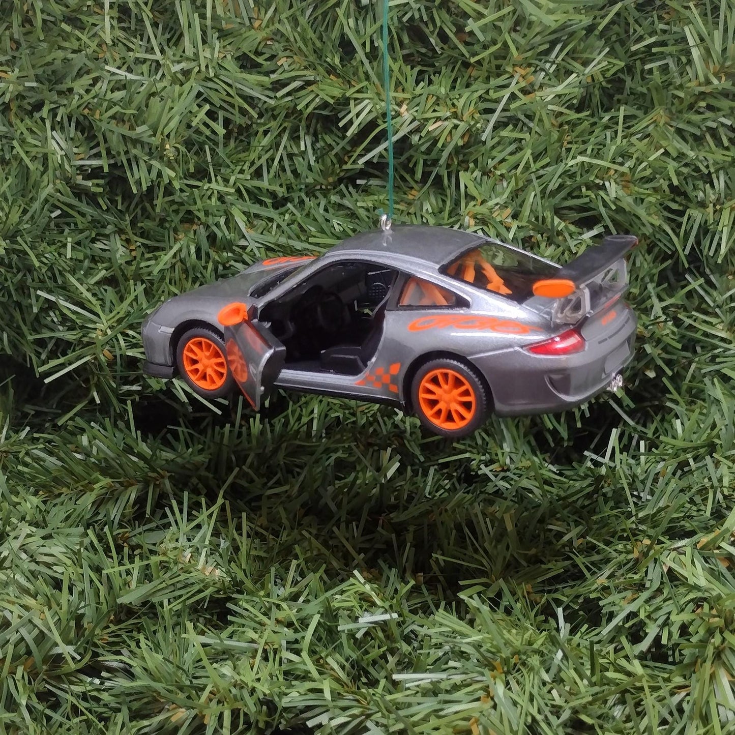 PORSCHE 911 GT3 RS Ornament Christmas Tree Decoration Unique Gift Idea 2010 gt3rs silver