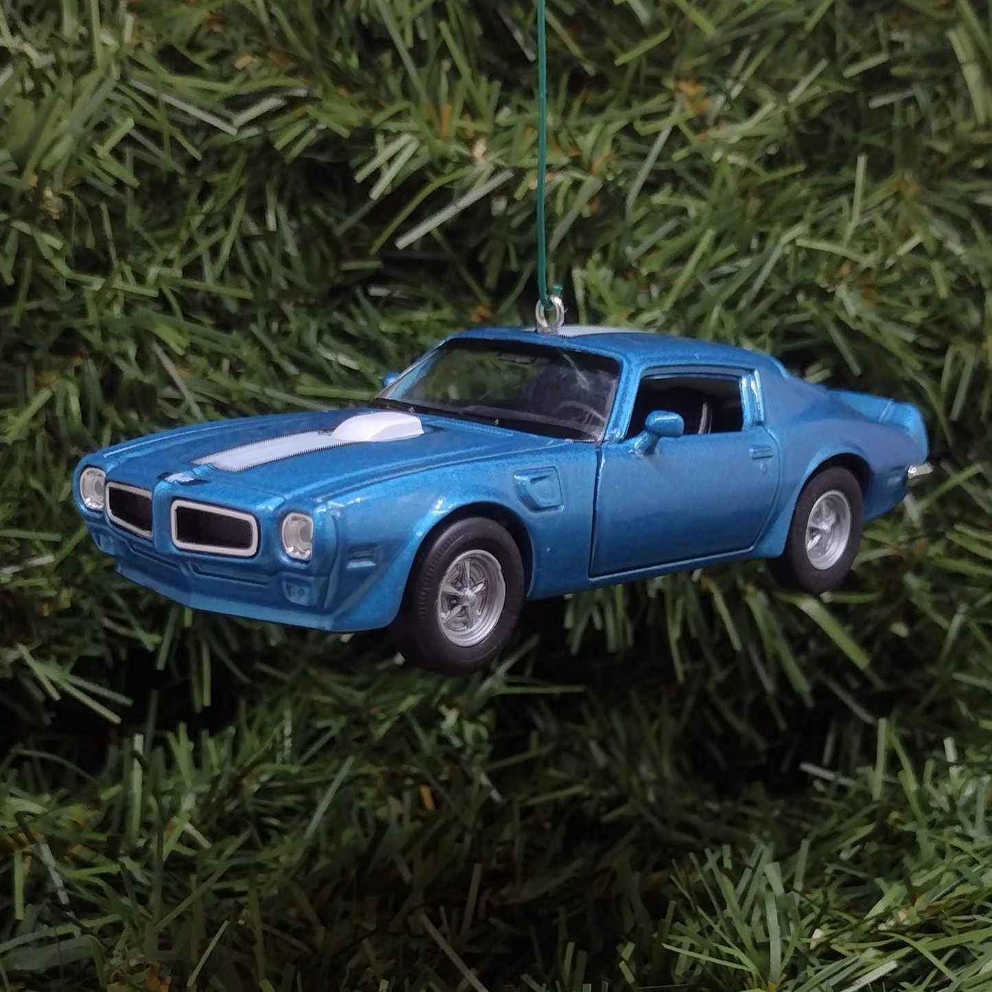 PONTIAC Firebird Trans Am 1972 Ornament Christmas Tree Decoration Fun Car Gift Unique Xmas Present Blue
