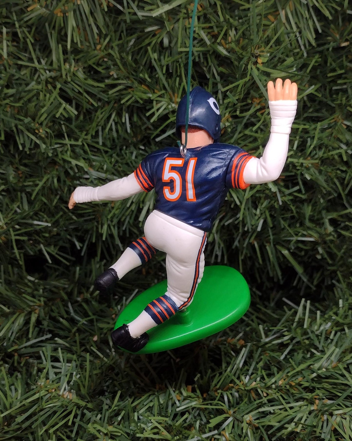 Dick Butkus CHICAGO BEARS Christmas tree ornament xmas NFL football figure