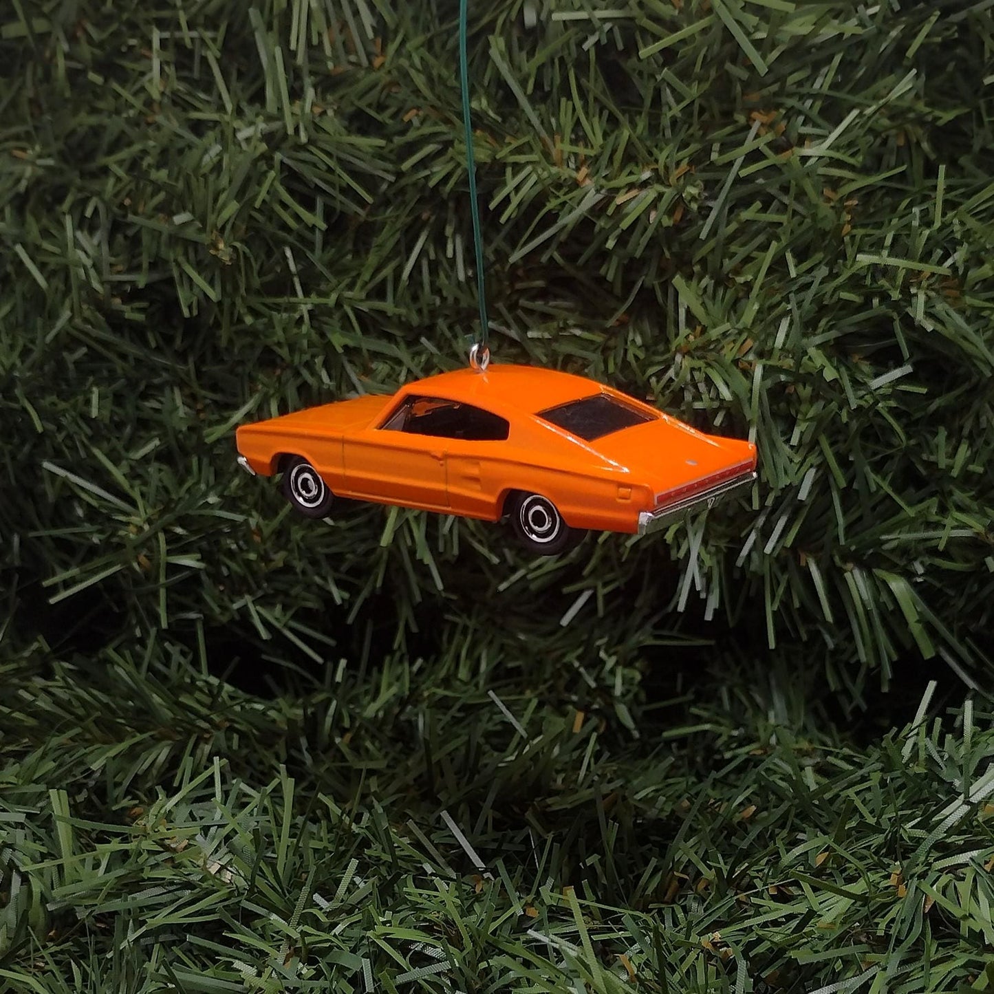 DODGE CHARGER Ornament 1966 Christmas Gift Idea Unique Xmas Tree Decoration 1967 Mopar Muscle Car Orange