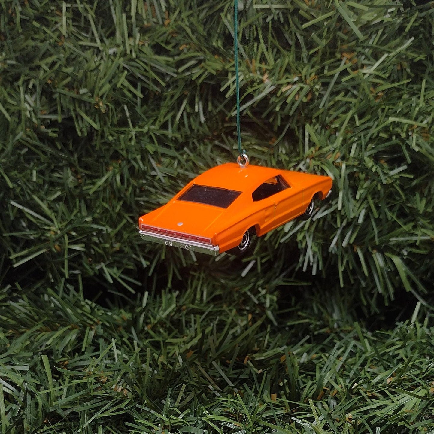 DODGE CHARGER Ornament 1966 Christmas Gift Idea Unique Xmas Tree Decoration 1967 Mopar Muscle Car Orange