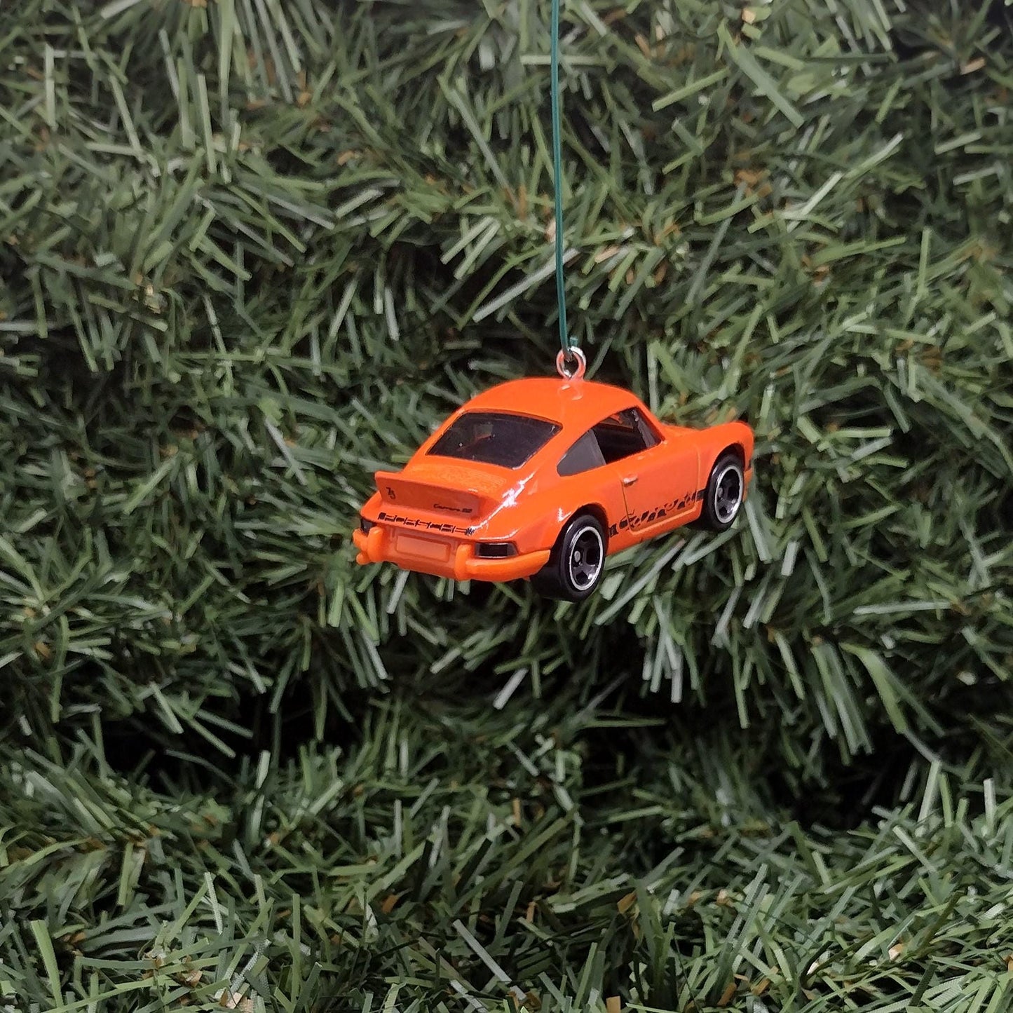 PORSCHE 911 Carrera RS 2.7 Ornament Christmas Tree Decoration Unique Gift Idea White Yellow Orange