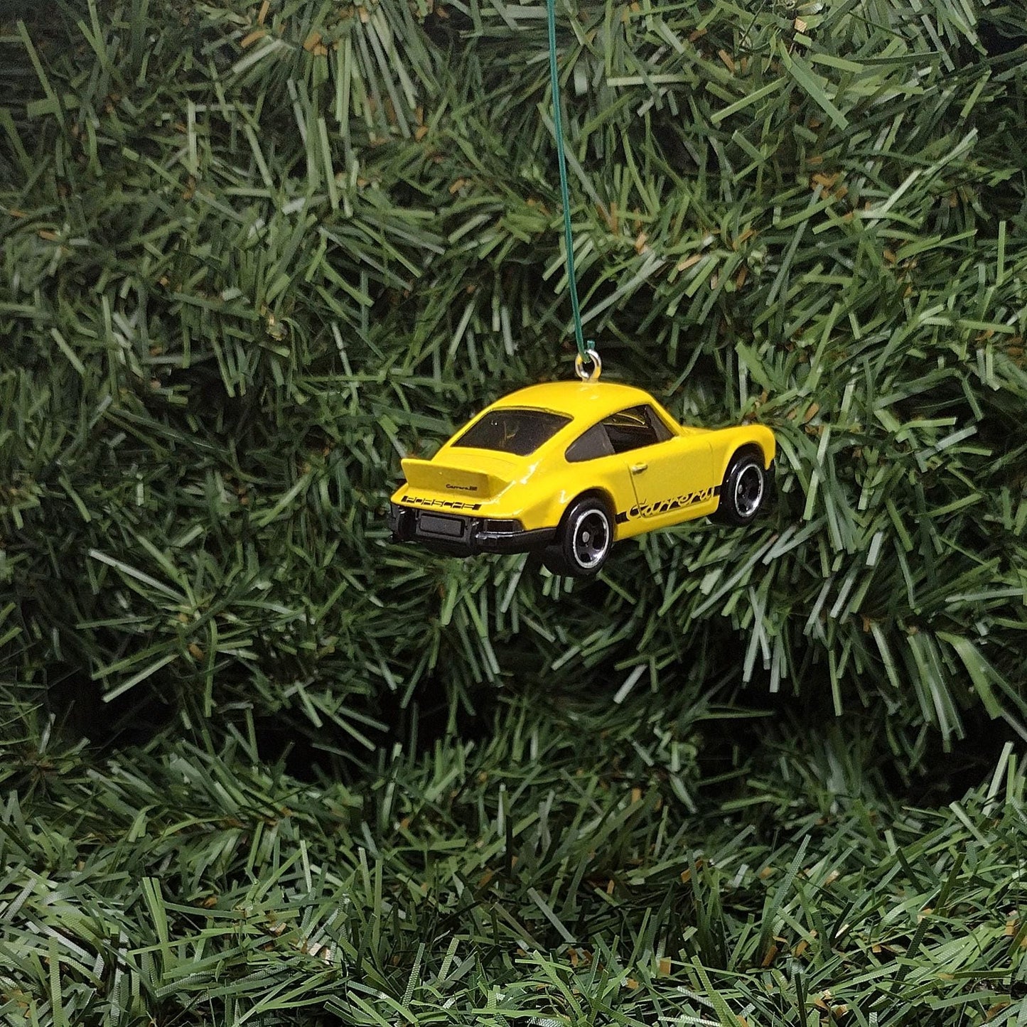 PORSCHE 911 Carrera RS 2.7 Ornament Christmas Tree Decoration Unique Gift Idea White Yellow Orange