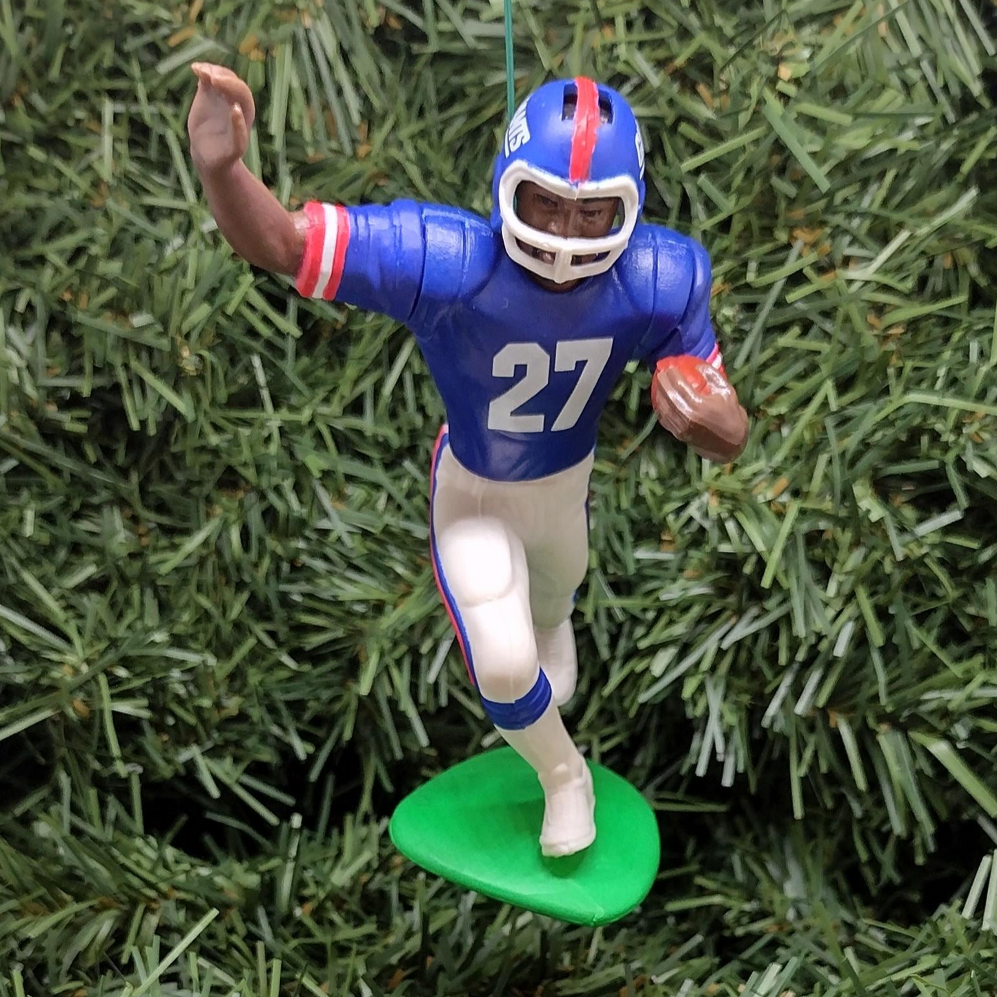NEW YORK GIANTS Ornaments Rodney Hampton Jeff Hostetler Ron Dayne Christmas tree decoration unique Xmas gift idea
