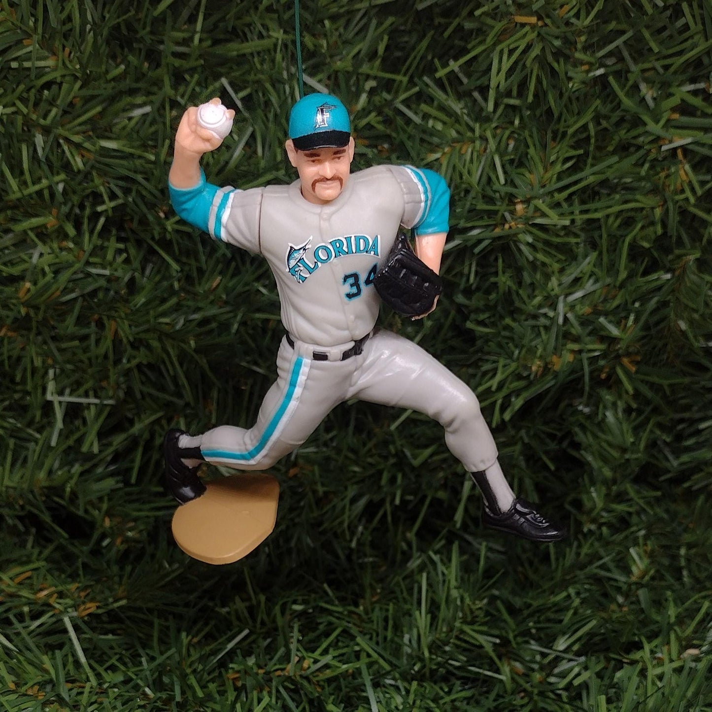 MIAMI/FLORIDA MARLINS ornaments Christmas tree decoration Ivan "Pudge" Rodriguez Bryan Harvey/Benito Santiago unique Xmas gift idea