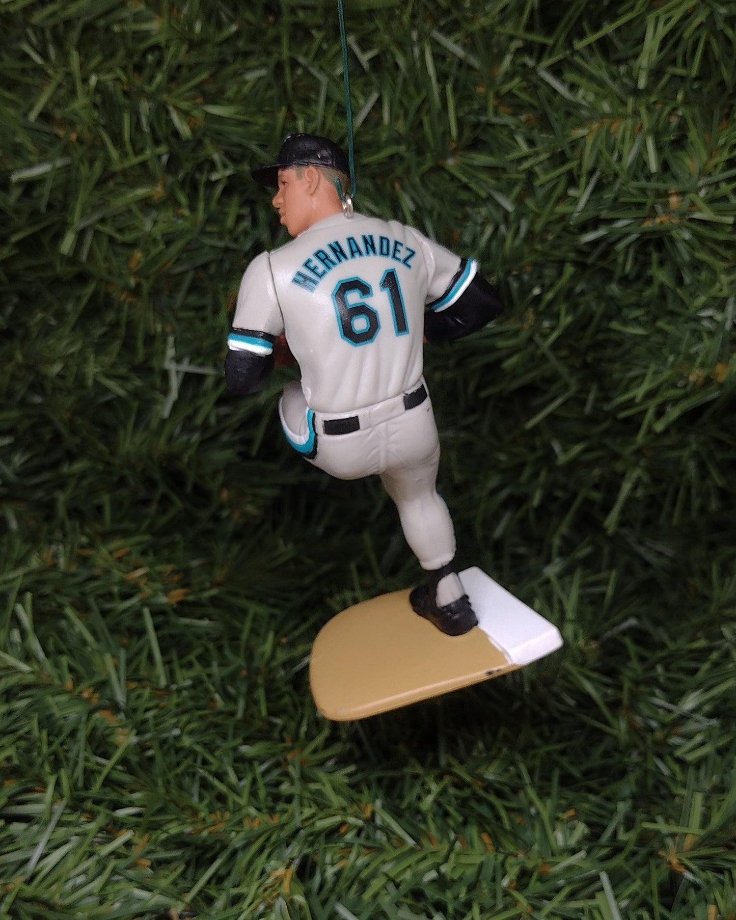 MIAMI/FLORIDA MARLINS ornaments Christmas tree decoration Ivan "Pudge" Rodriguez Bryan Harvey/Benito Santiago unique Xmas gift idea