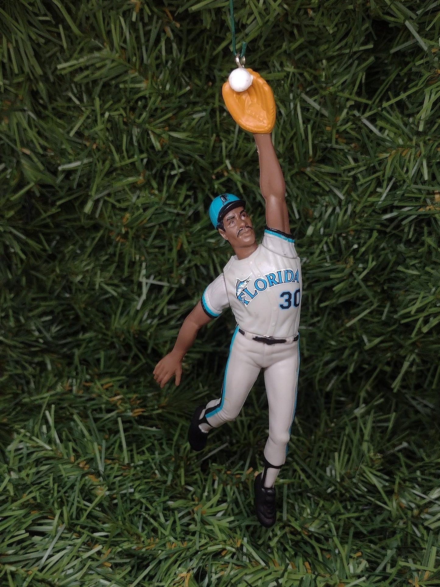 MIAMI/FLORIDA MARLINS ornaments Christmas tree decoration Ivan "Pudge" Rodriguez Bryan Harvey/Benito Santiago unique Xmas gift idea