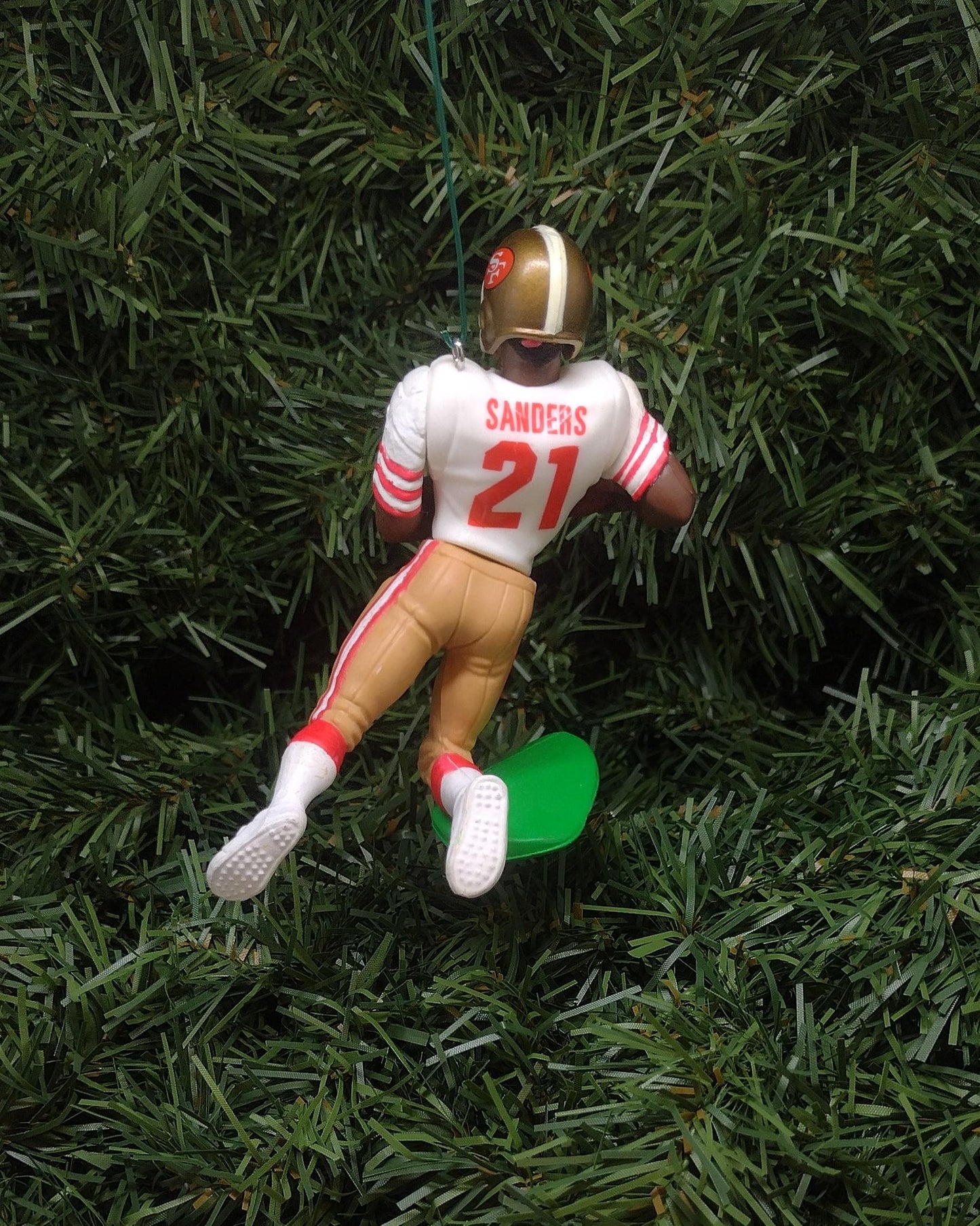 Deion Sanders SAN FRANCISCO 49ERS Christmas tree ornament xmas nfl football figure