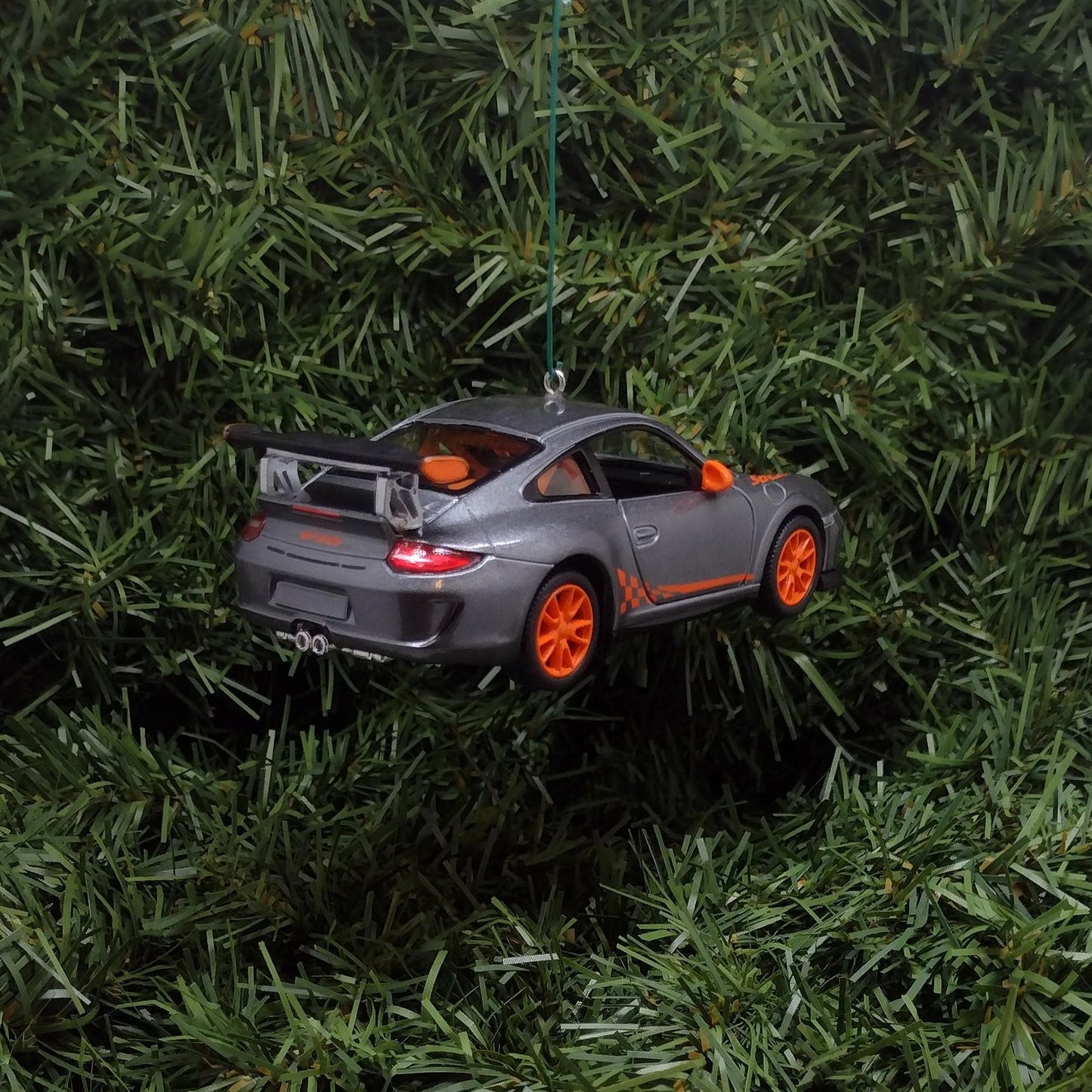 PORSCHE 911 GT3 RS Ornament Christmas Tree Decoration Unique Gift Idea 2010 gt3rs silver