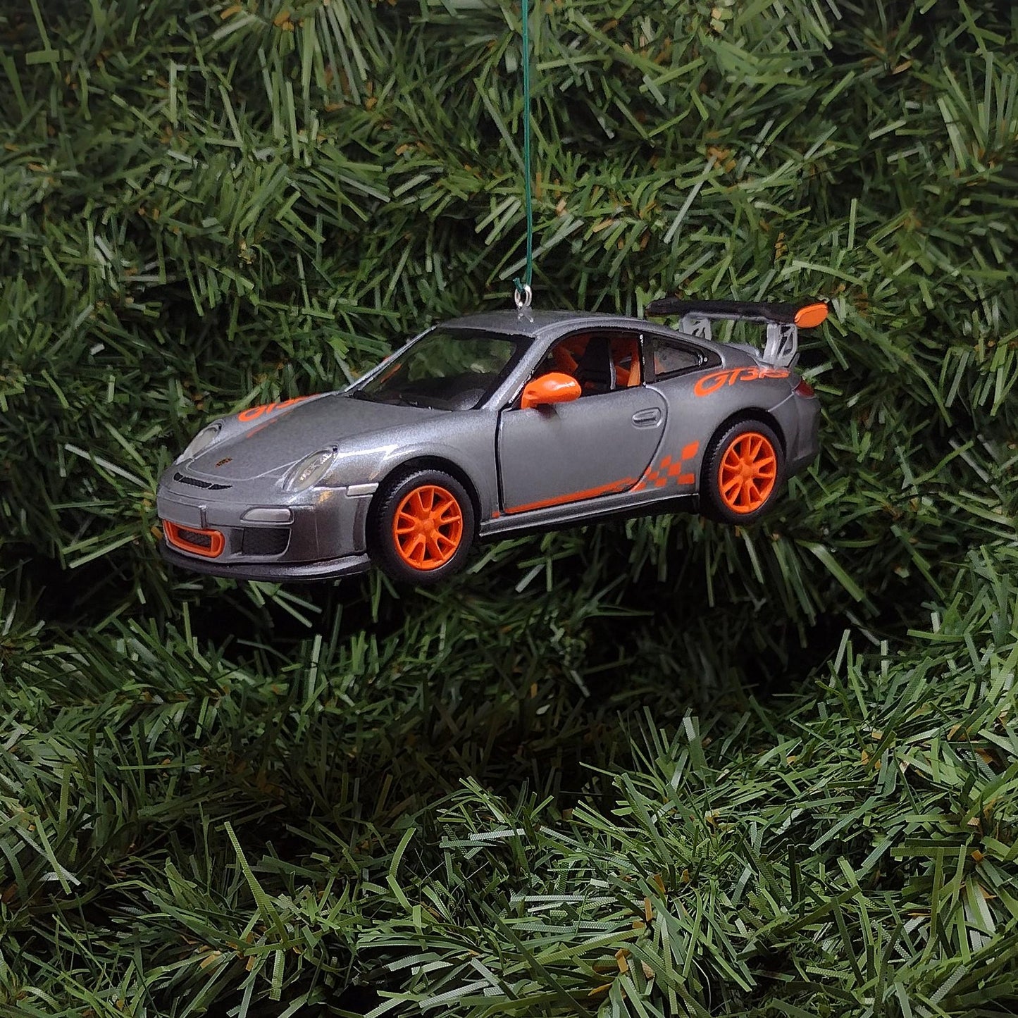 PORSCHE 911 GT3 RS Ornament Christmas Tree Decoration Unique Gift Idea 2010 gt3rs silver