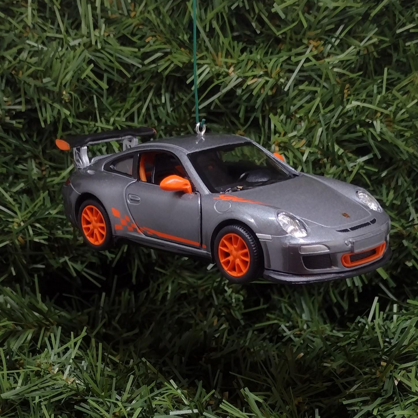 PORSCHE 911 GT3 RS Ornament Christmas Tree Decoration Unique Gift Idea 2010 gt3rs silver