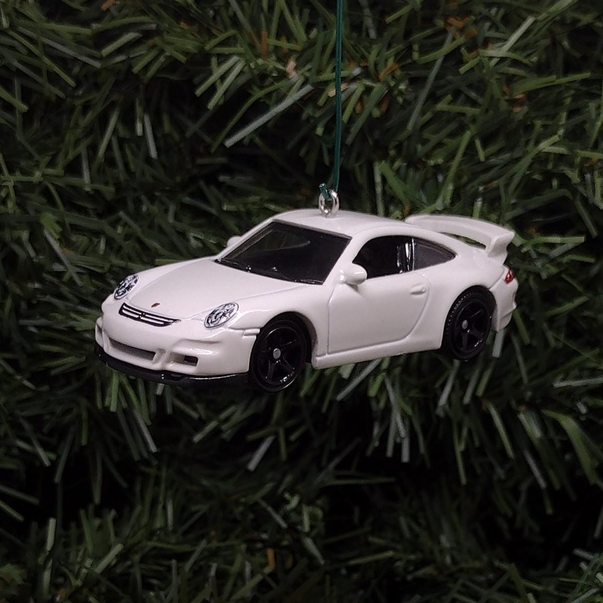Porsche 911 GT3 Ornament Christmas Tree Decoration Unique Gift Idea 2007 White