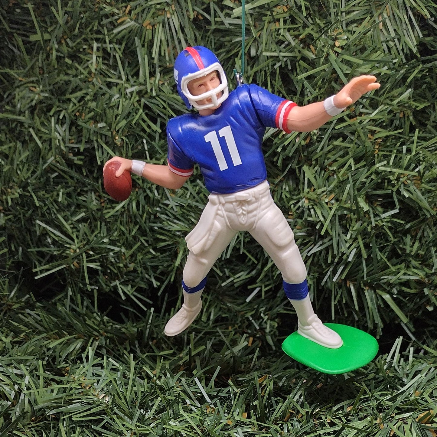 Phil Simms NEW YORK GIANTS Ornament Christmas Gift Idea Nfl Football Figure Unique Xmas Tree Decoration