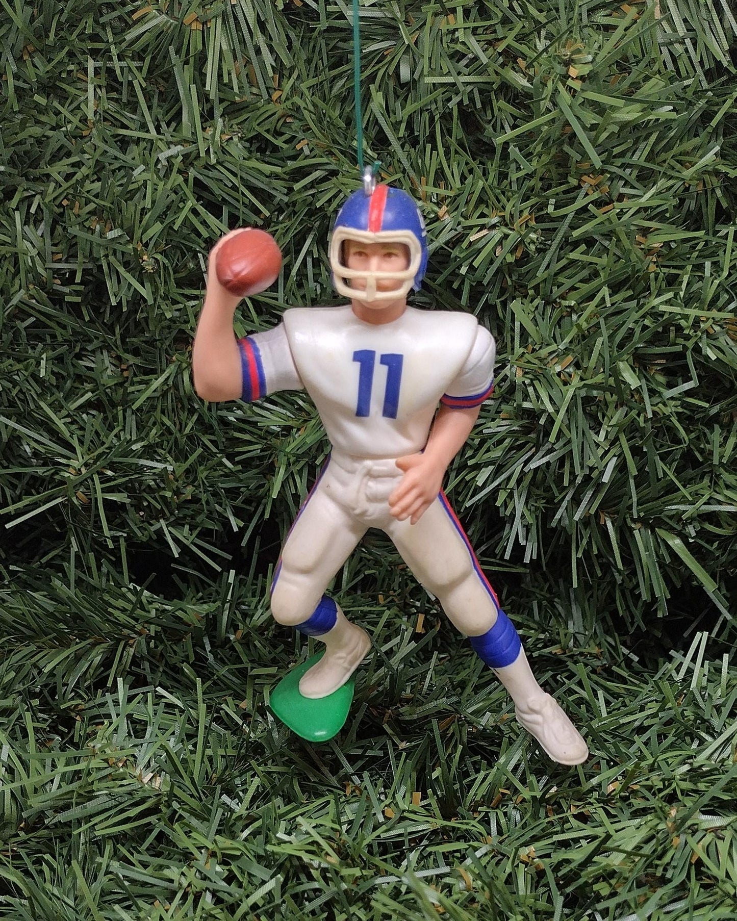 Phil Simms NEW YORK GIANTS Ornament Christmas Gift Idea Nfl Football Figure Unique Xmas Tree Decoration