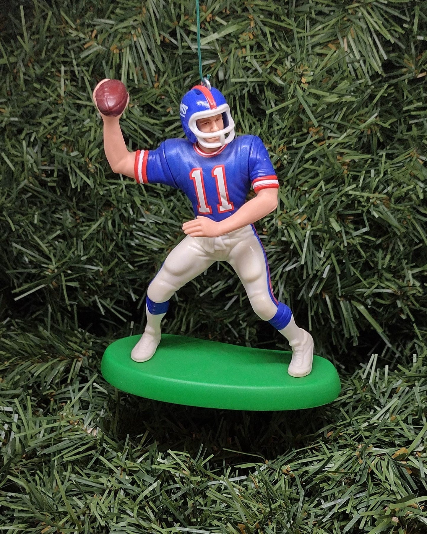 Phil Simms NEW YORK GIANTS Ornament Christmas Gift Idea Nfl Football Figure Unique Xmas Tree Decoration