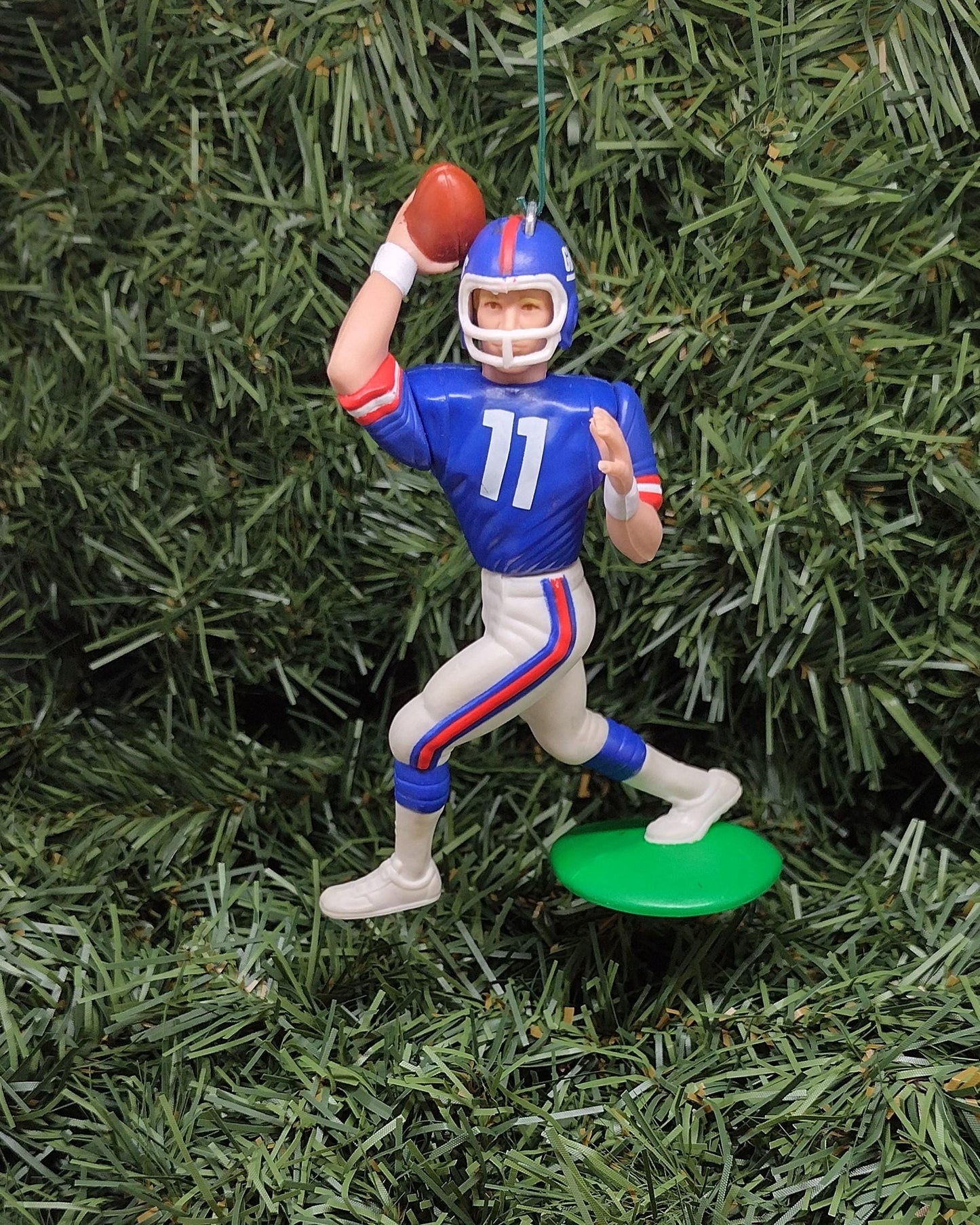 Phil Simms NEW YORK GIANTS Ornament Christmas Gift Idea Nfl Football Figure Unique Xmas Tree Decoration