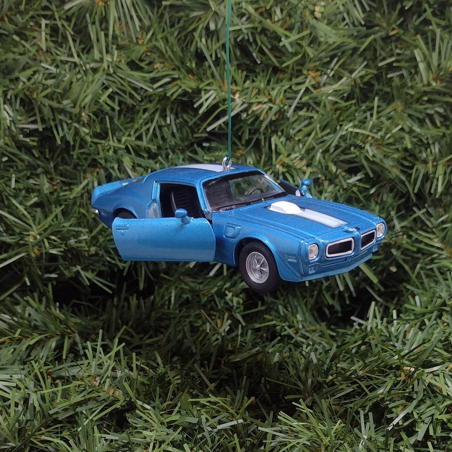 PONTIAC Firebird Trans Am 1972 Ornament Christmas Tree Decoration Fun Car Gift Unique Xmas Present Blue