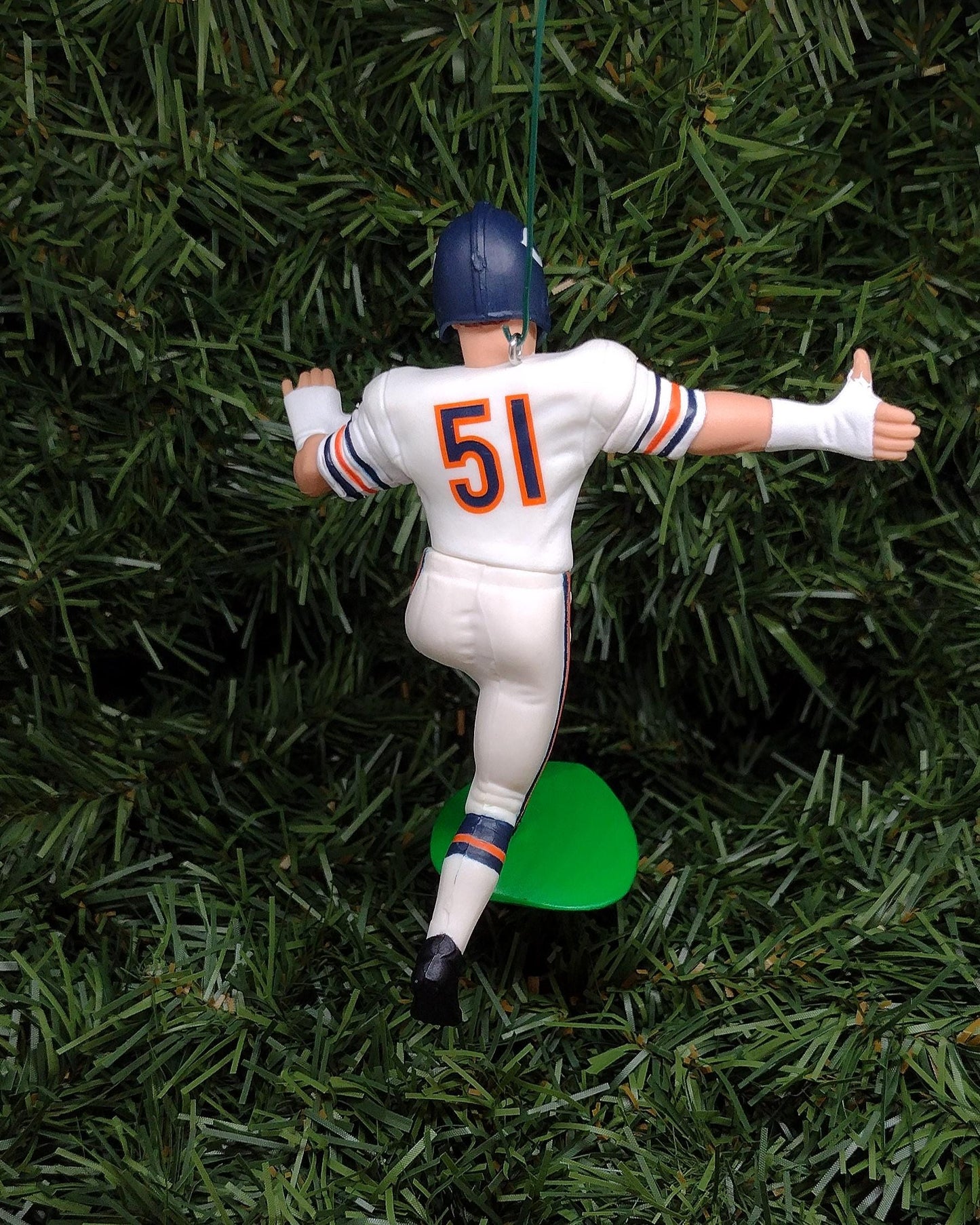 Dick Butkus CHICAGO BEARS Christmas tree ornament xmas NFL football figure
