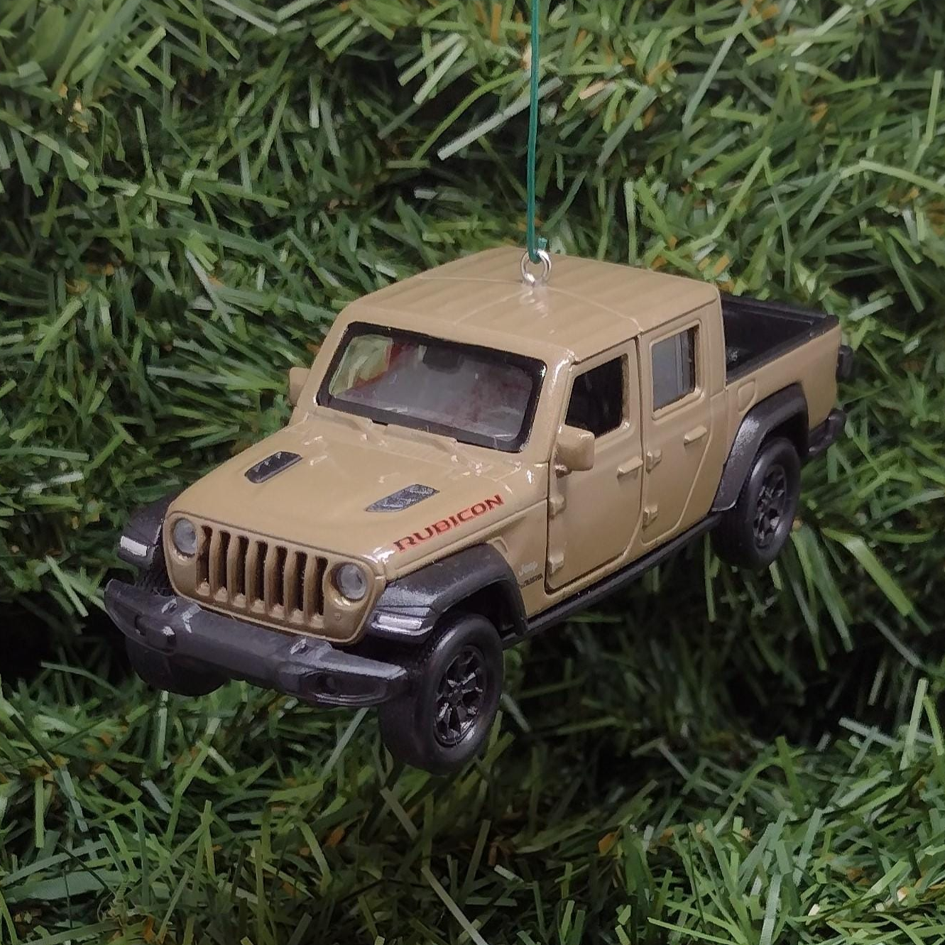 JEEP GLADIATOR Ornament Christmas Gift Idea Fun Automotive Xmas Tree Decoration 5 inch Brown 2019-2024