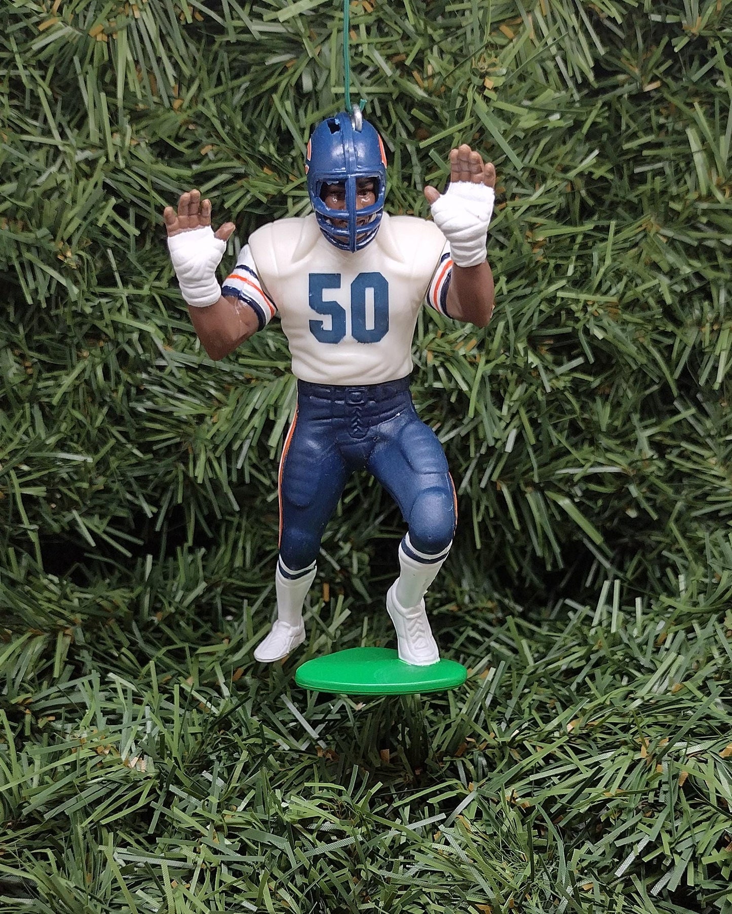 Mike Singletary CHICAGO BEARS Christmas tree ornament xmas nfl football figure unique gift idea