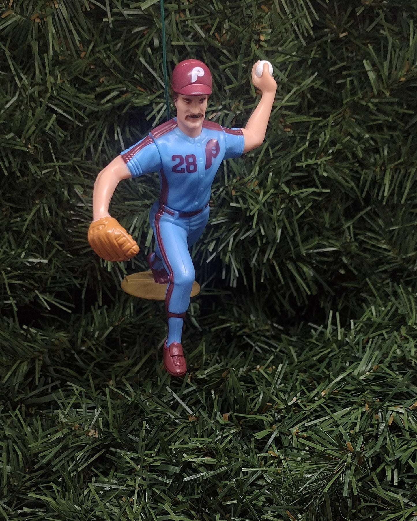 PHILADELPHIA PHILLIES Ornaments Richie Ashburn Curt Schilling John Kruk Lenny Dykstra Christmas Tree MLB Baseball Xmas Gift Idea