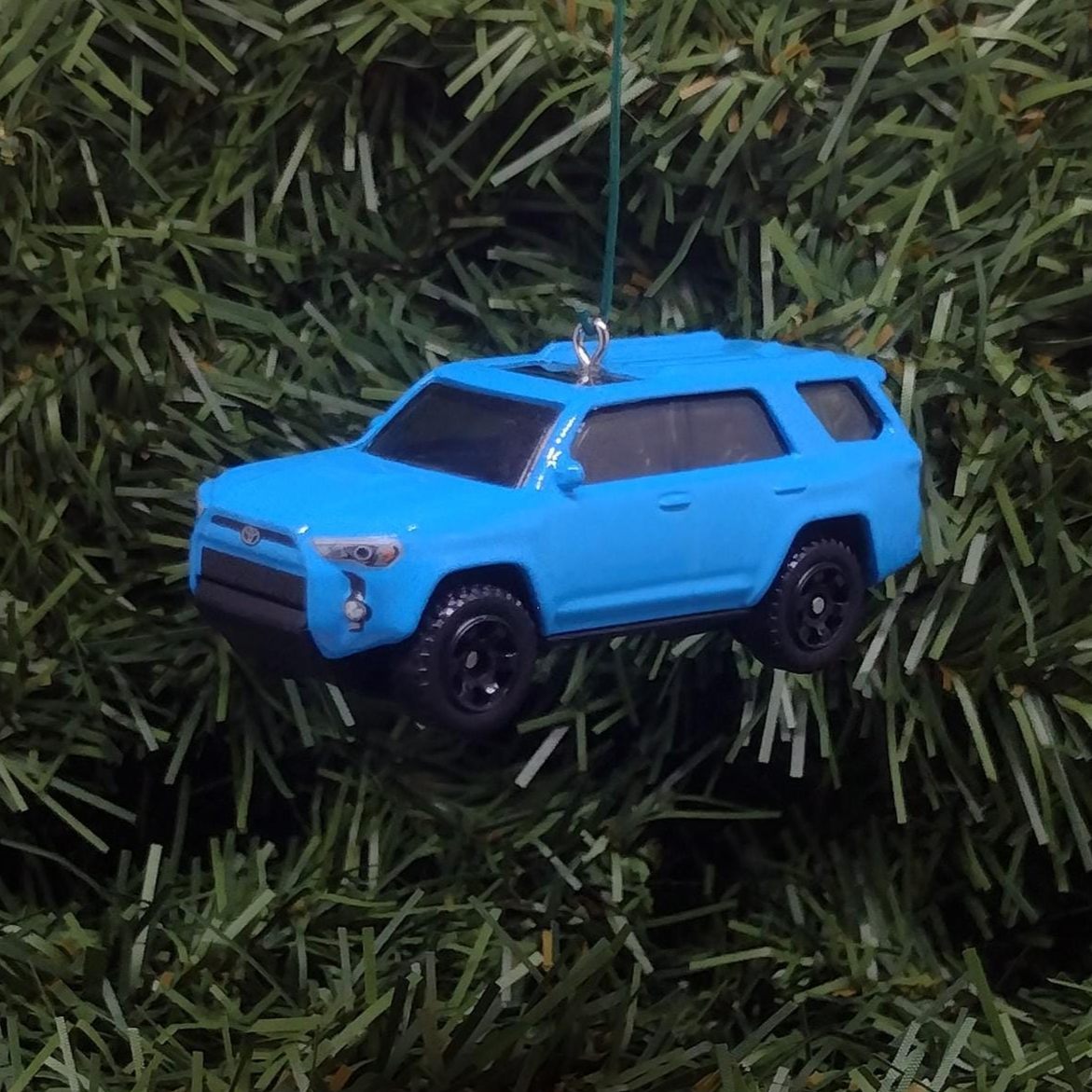 TOYOTA 4RUNNER Ornament Christmas Gift Idea 4 Runner Unique Xmas Tree Decoration 4x4 SUV Blie