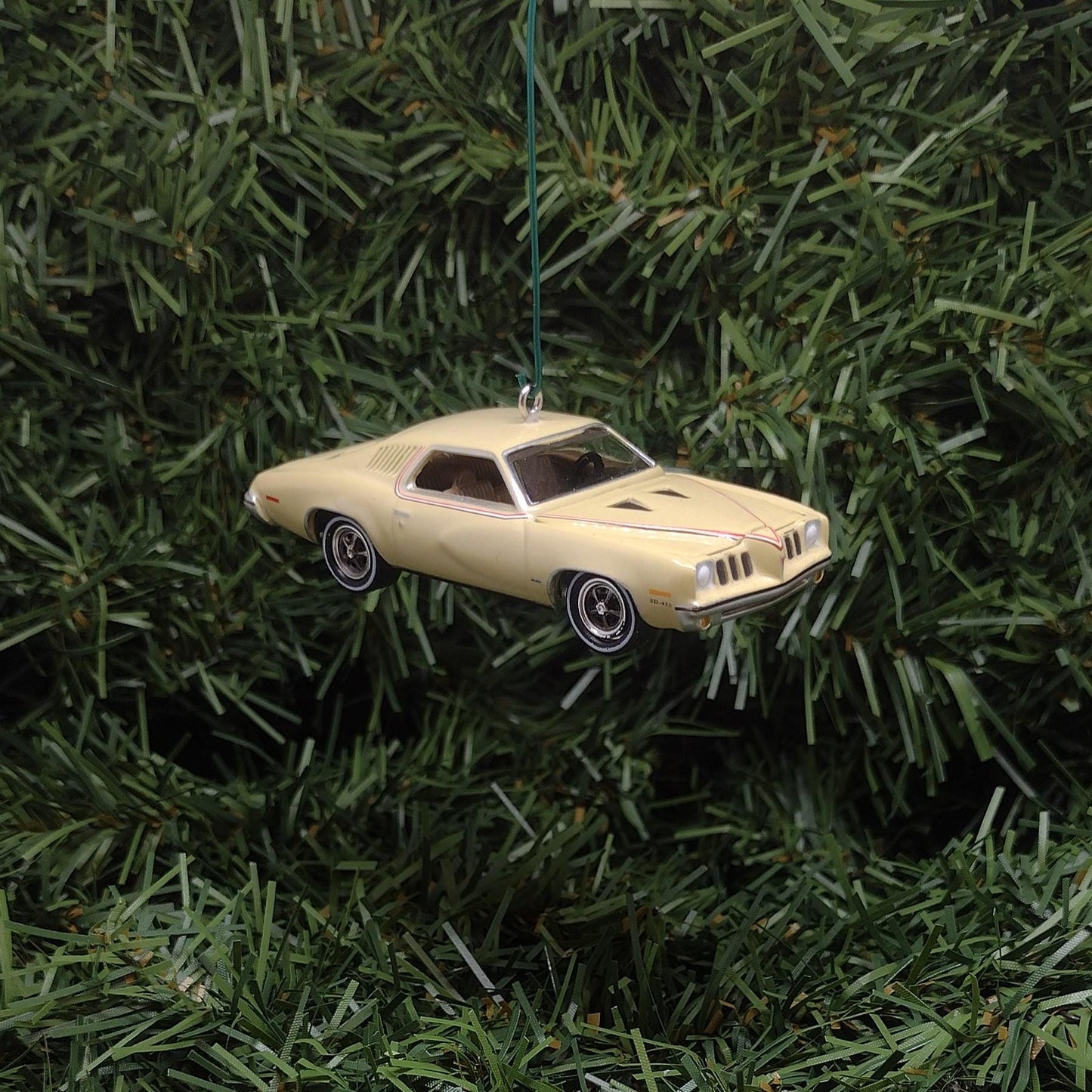 PONTIAC GRAND AM 1973 Christmas Tree Decoration Unique Xmas Gift Idea Mesa Tan Color Nicely Detailed 1974 1975