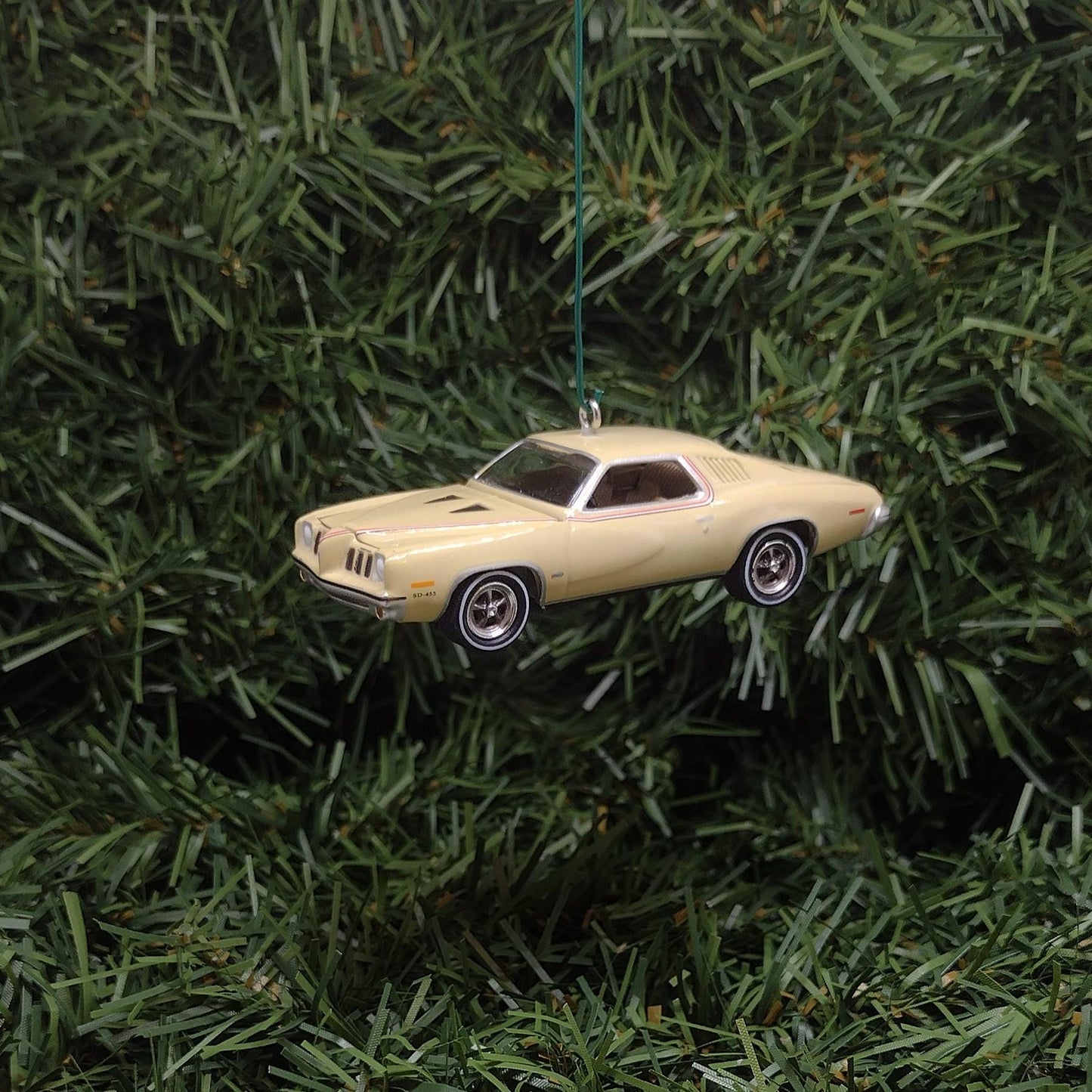 PONTIAC GRAND AM 1973 Christmas Tree Decoration Unique Xmas Gift Idea Mesa Tan Color Nicely Detailed 1974 1975