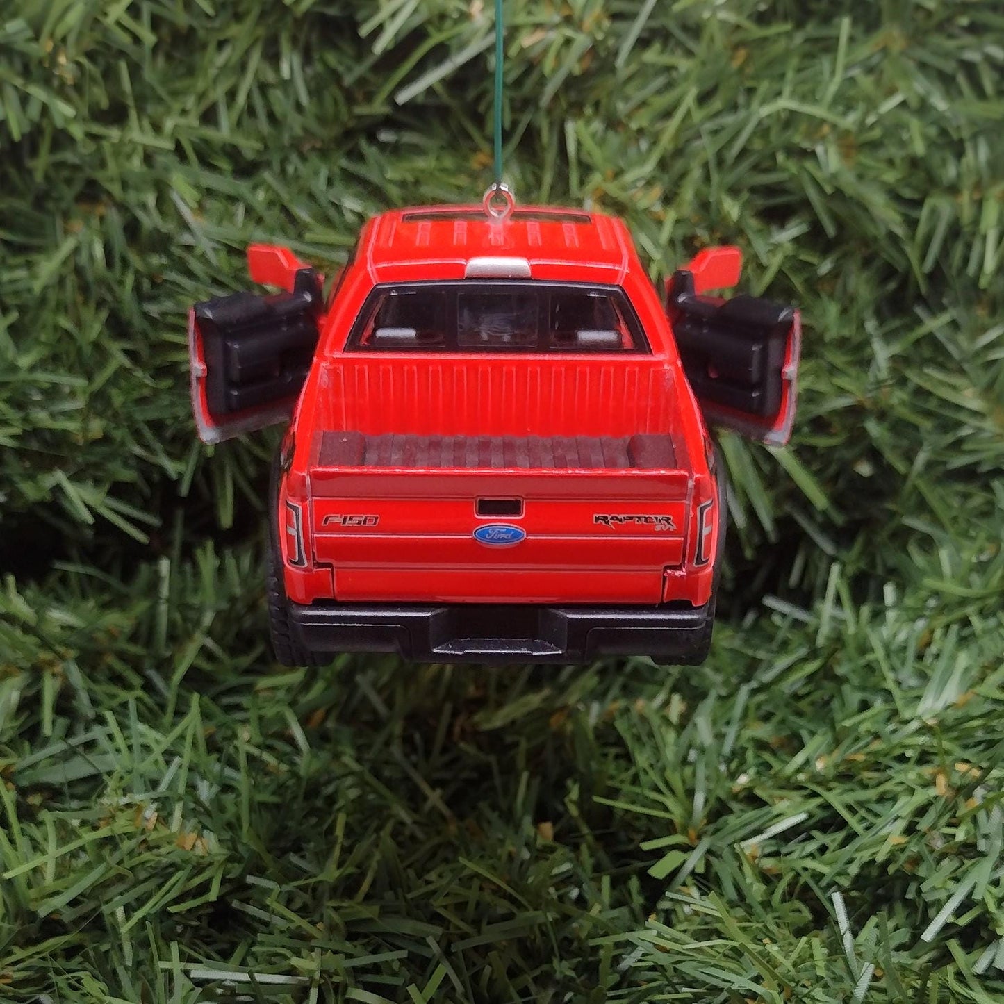 FORD F-150 Raptor Truck Ornament Christmas Tree Decoration Fun Automotive Xmas Gift Idea 5 inches long 2010-2014 Red