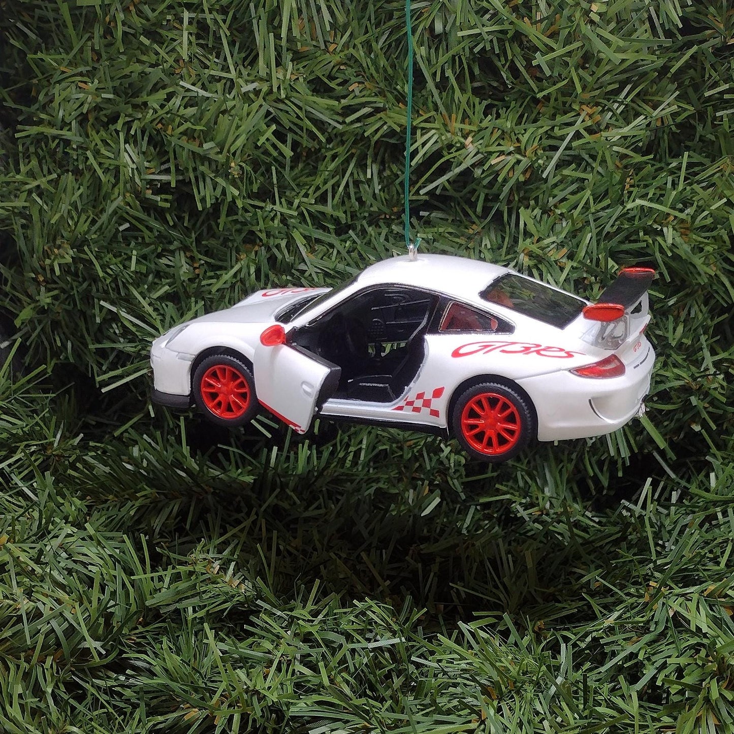 PORSCHE 911 GT3 RS Ornament Christmas Tree Decoration Unique Gift Idea 2010 gt3rs White