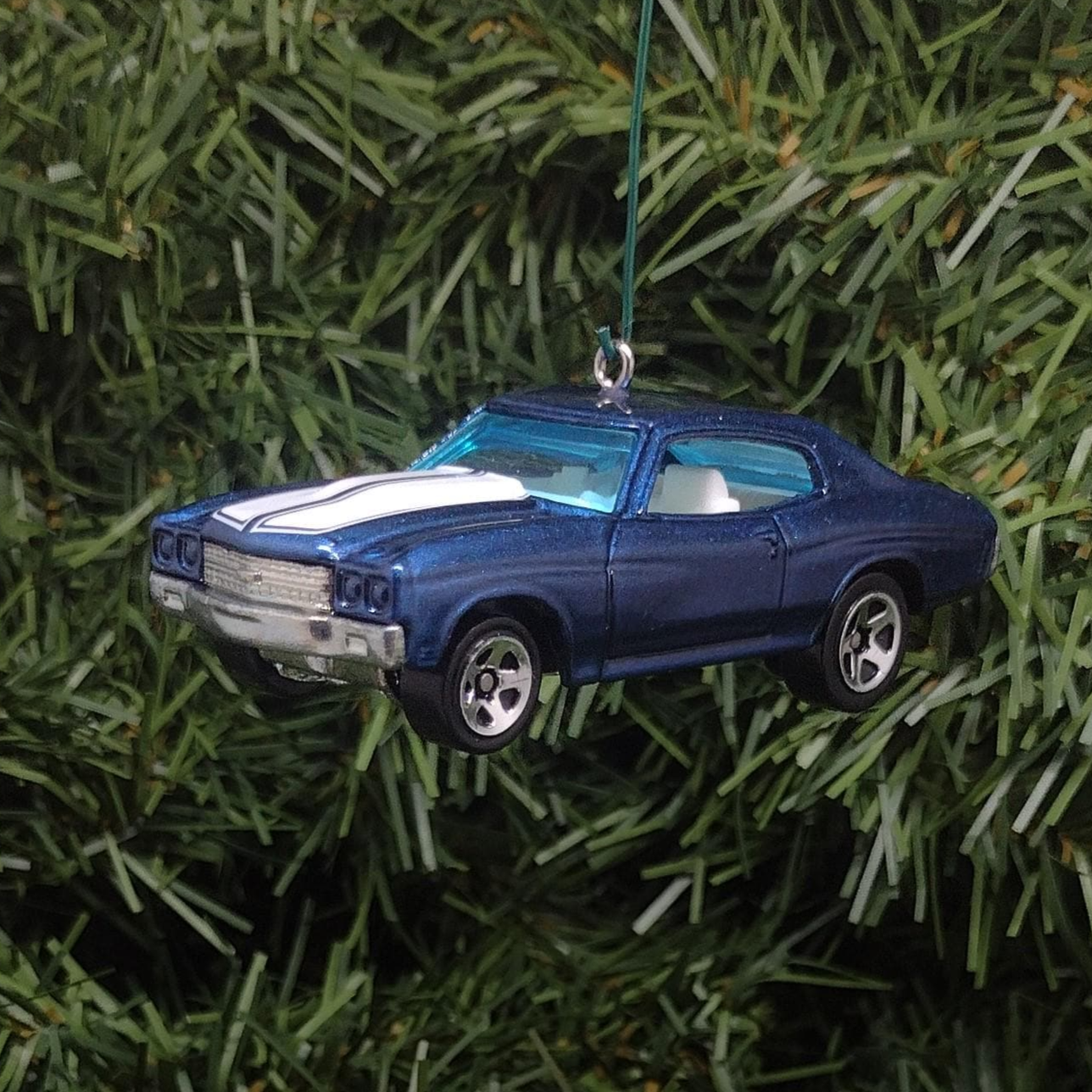 Chevy Chevelle SS 1970 Ornament Christmas Tree Decoration Unique Gift Idea Chevrolet Blue