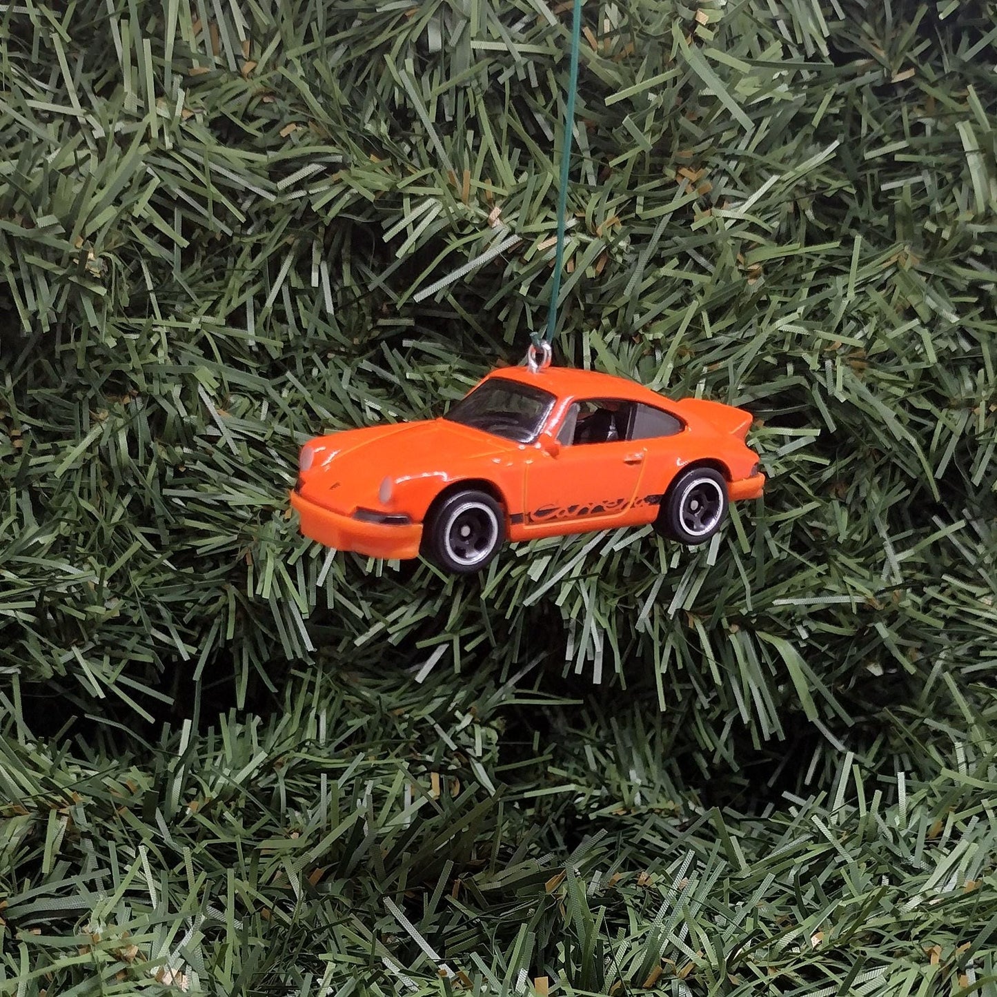 PORSCHE 911 Carrera RS 2.7 Ornament Christmas Tree Decoration Unique Gift Idea White Yellow Orange