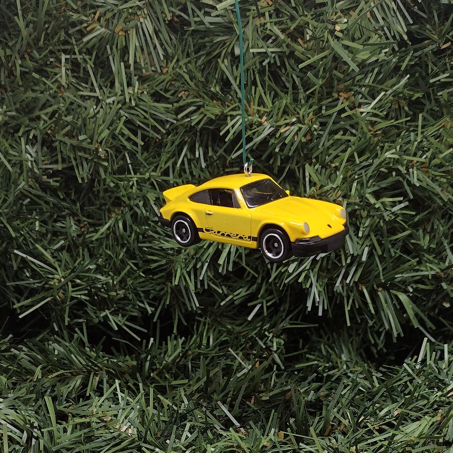 PORSCHE 911 Carrera RS 2.7 Ornament Christmas Tree Decoration Unique Gift Idea White Yellow Orange