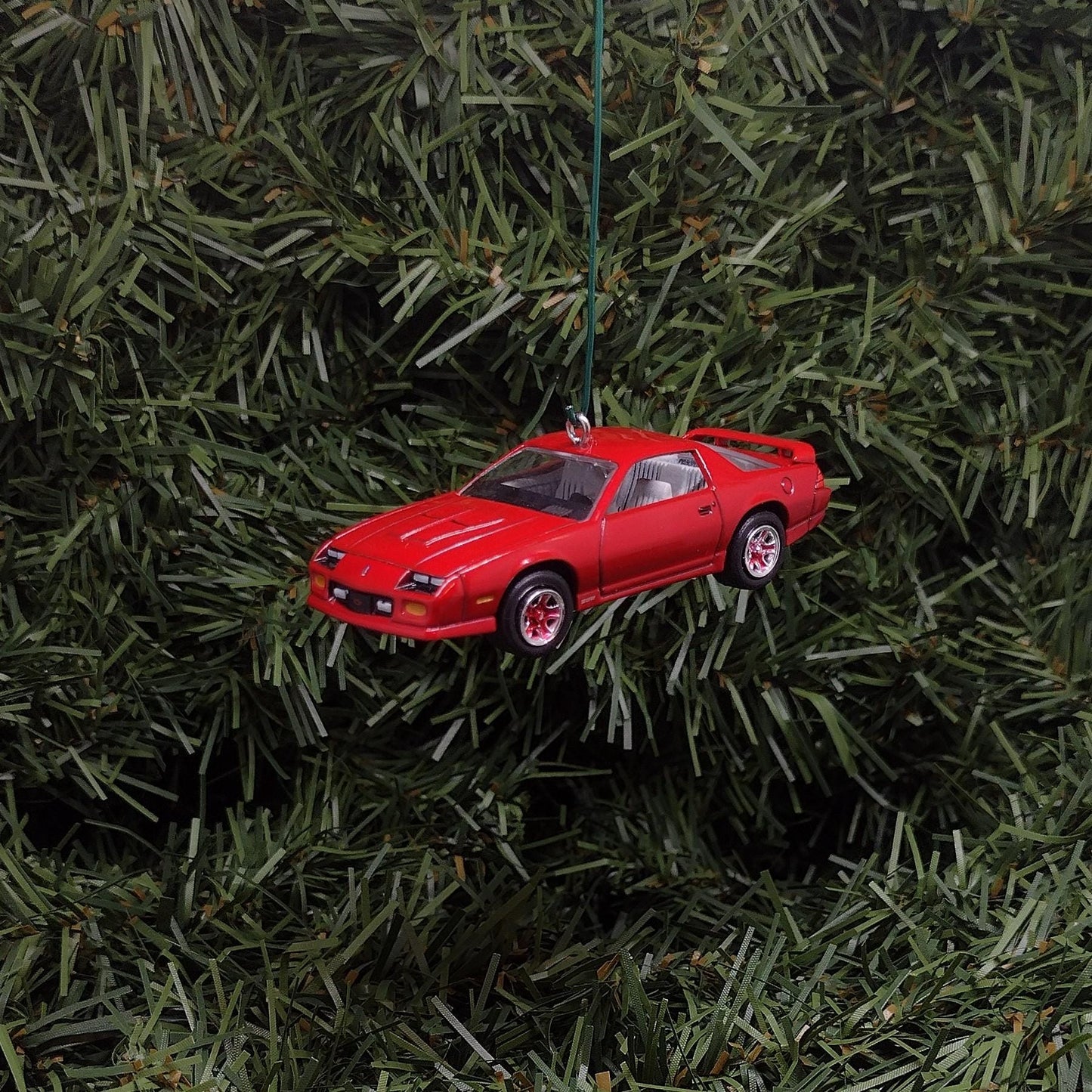 Chevy Camaro Ornament 1991 Z28 Christmas Tree Decoration Unique Gift Idea 1982-1992 Red Nice Detail