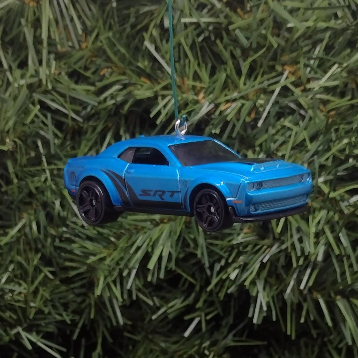 DODGE CHALLENGER Ornament 2018 SRT Demon Christmas Tree Decoration Unique Gift Idea Blue
