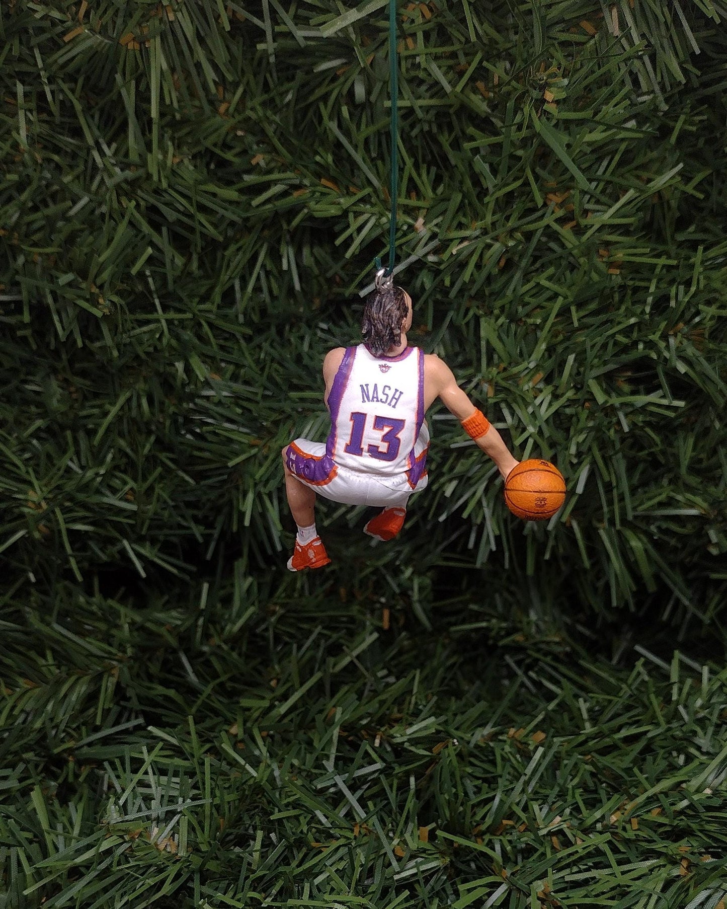 PHOENIX SUNS Ornament Steve Nash Christmas Gift Idea Unique Xmas Tree Decoration Cleveland NBA Basketball Figure 2.5 inch