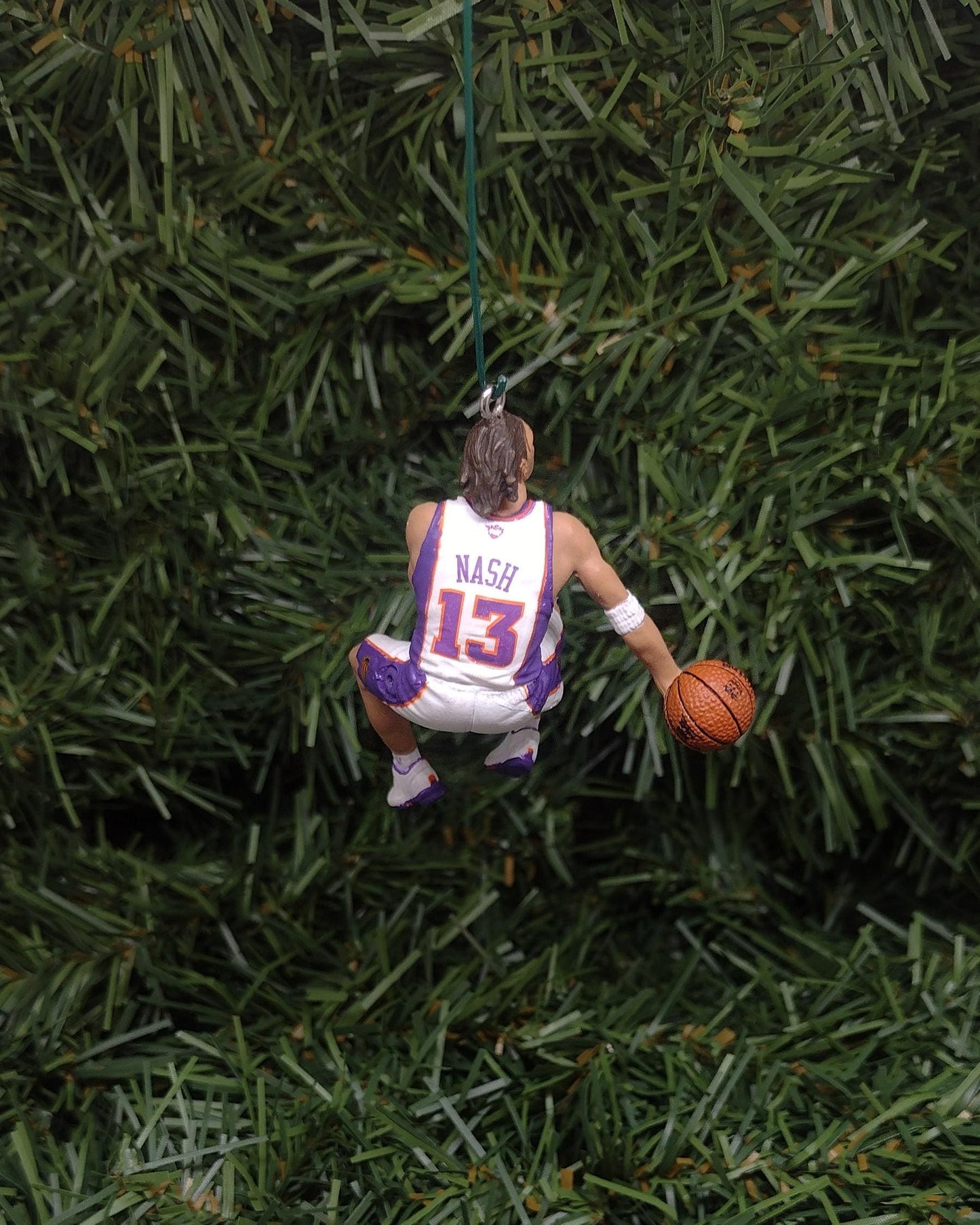 PHOENIX SUNS Ornament Steve Nash Christmas Gift Idea Unique Xmas Tree Decoration Cleveland NBA Basketball Figure 2.5 inch