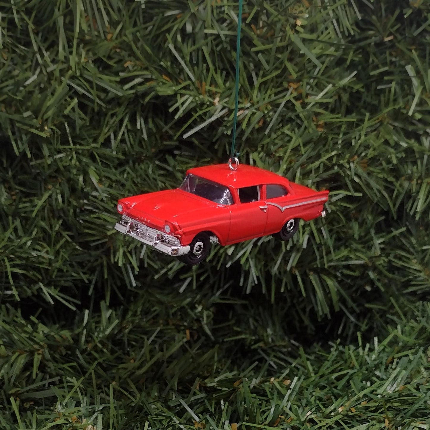 1957 Ford Custom 300 Ornament Christmas Gift Idea Unique Classic Car Xmas Tree Decoration Red Blue Black