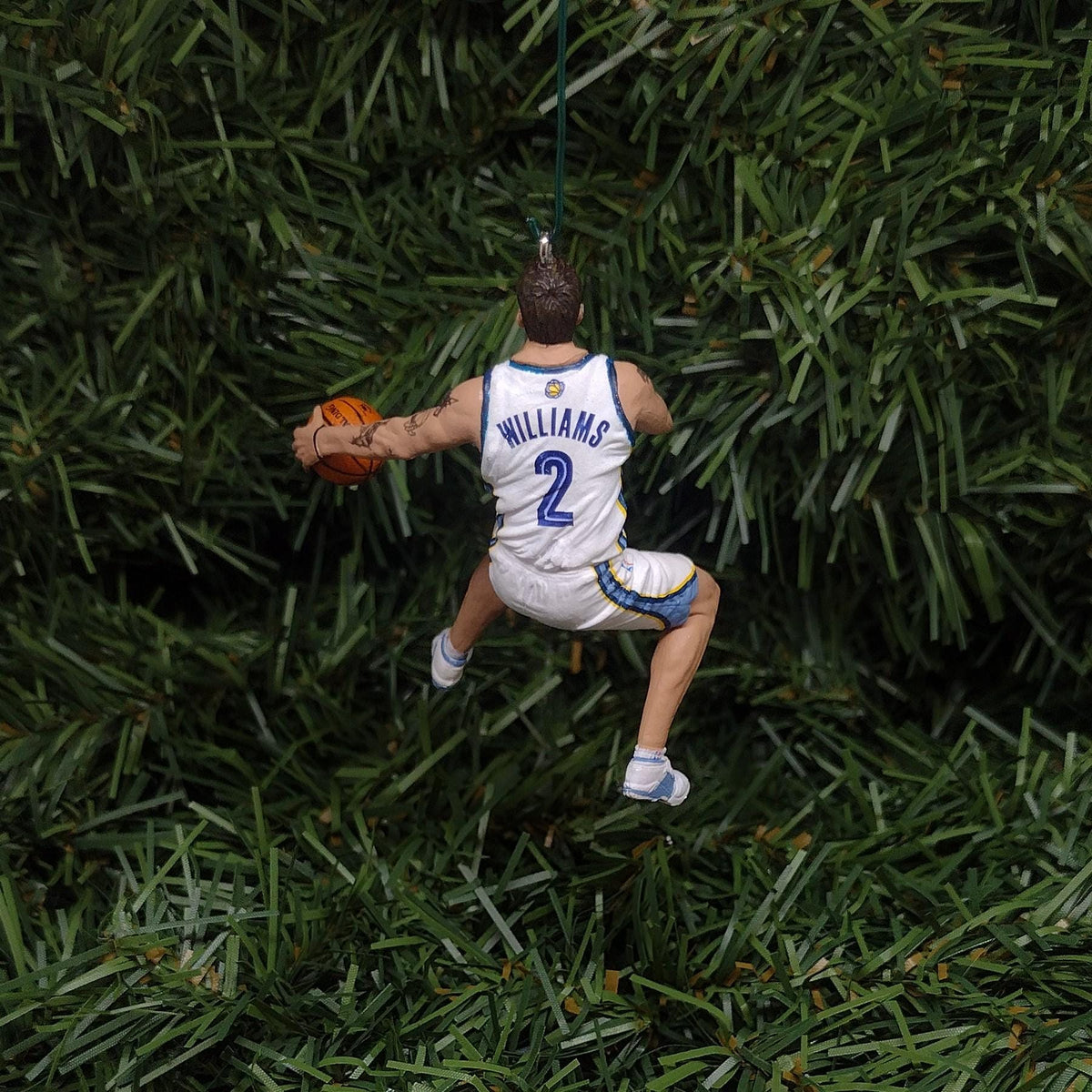 Memphis Grizzlies Jason Williams Ornament Christmas Gift Idea Unique Xmas Tree Decoration NBA Basketball Figure 2.75 inches